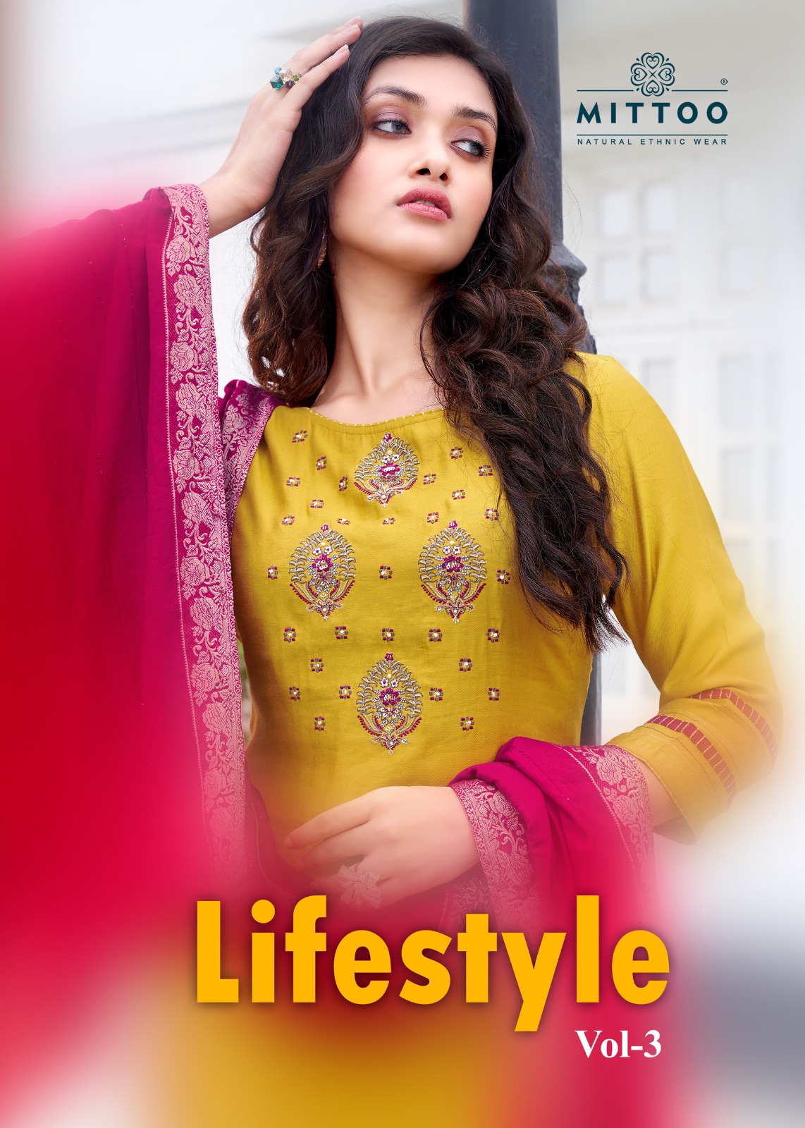 Mittoo Lifestyle Vol 3 Viscose Weaving With Fancy Designer Ready Made Suits Wholesaler Surat