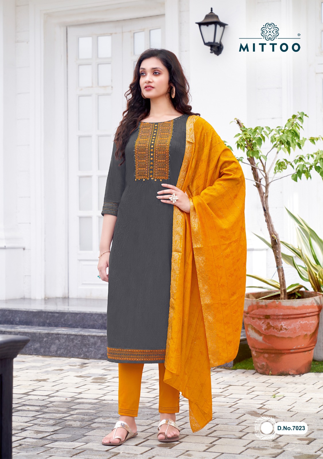 Mittoo Lifestyle Vol 3 Viscose Weaving With Fancy Designer Ready Made Suits Wholesaler Surat