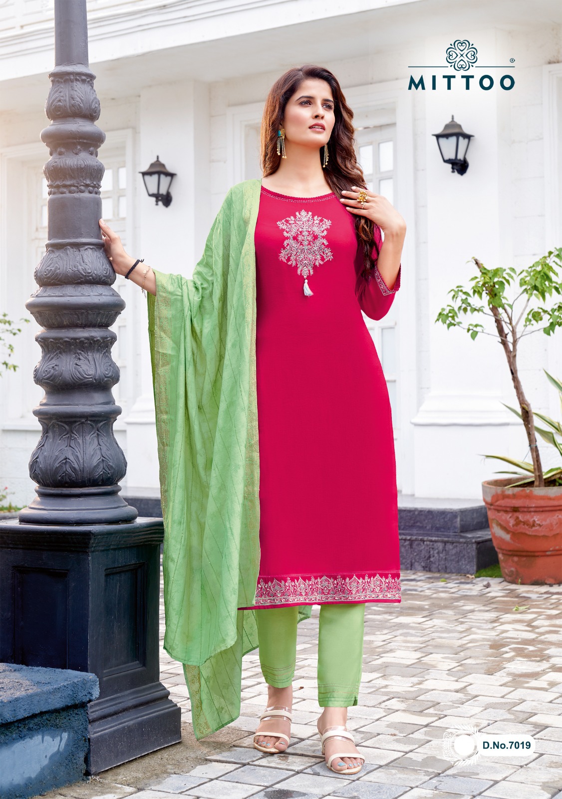 Mittoo Lifestyle Vol 3 Viscose Weaving With Fancy Designer Ready Made Suits Wholesaler Surat