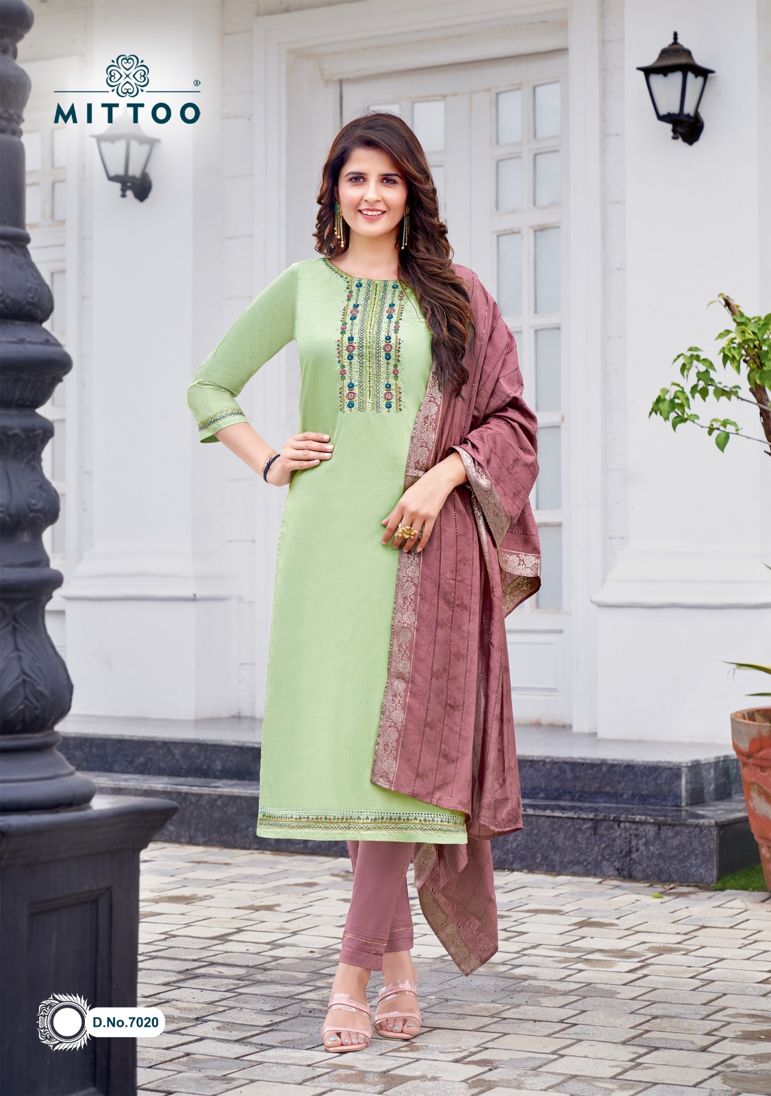 Mittoo Lifestyle Vol 3 Viscose Weaving With Fancy Designer Ready Made Suits Wholesaler Surat