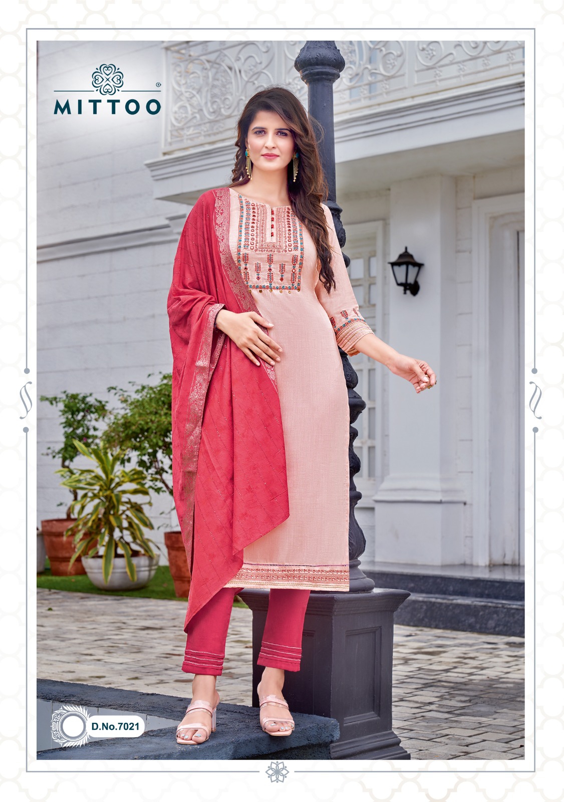 Mittoo Lifestyle Vol 3 Viscose Weaving With Fancy Designer Ready Made Suits Wholesaler Surat