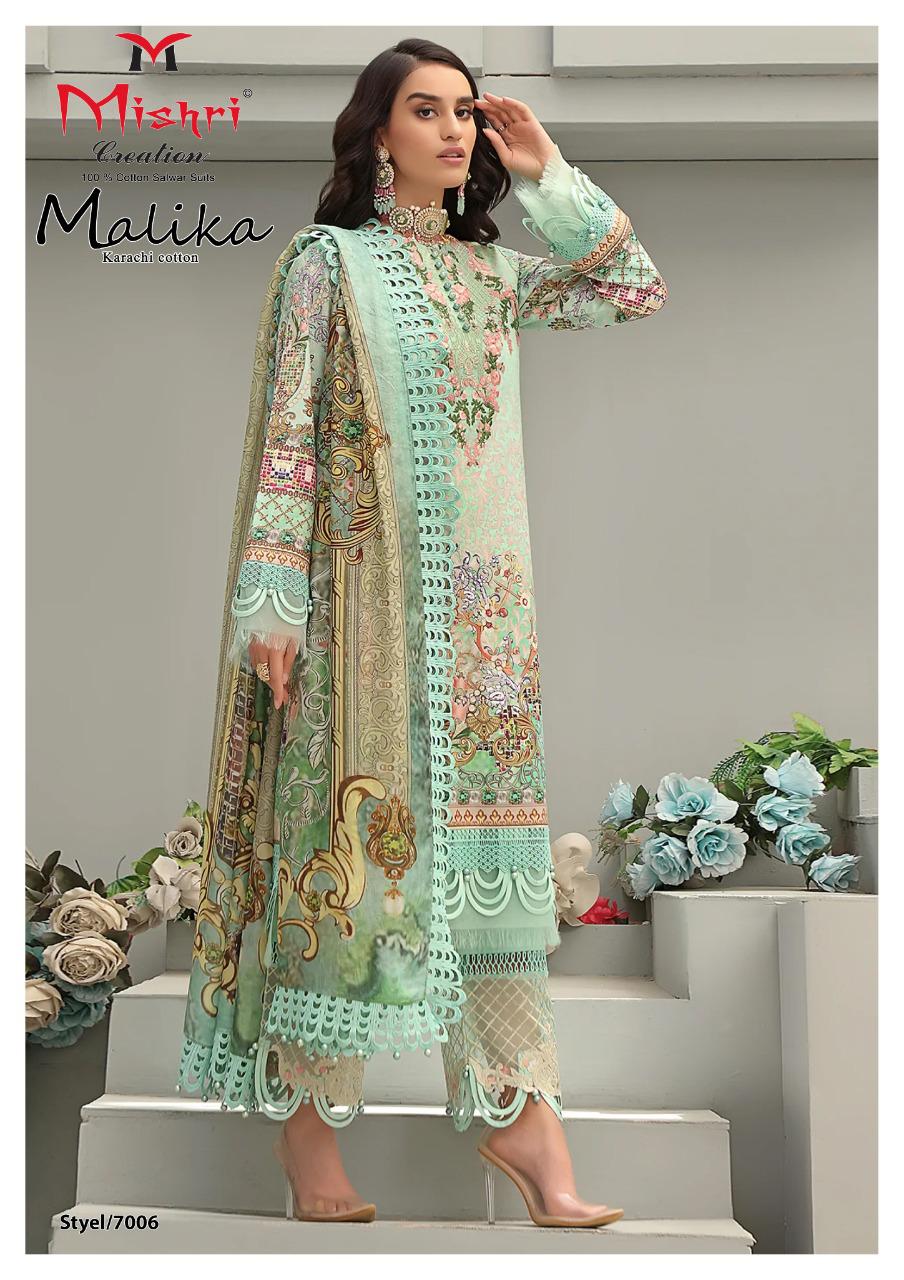 Mishri Creation Mallika Vol 7 Cotton Karachi Style Print Suits Wholesaler Surat