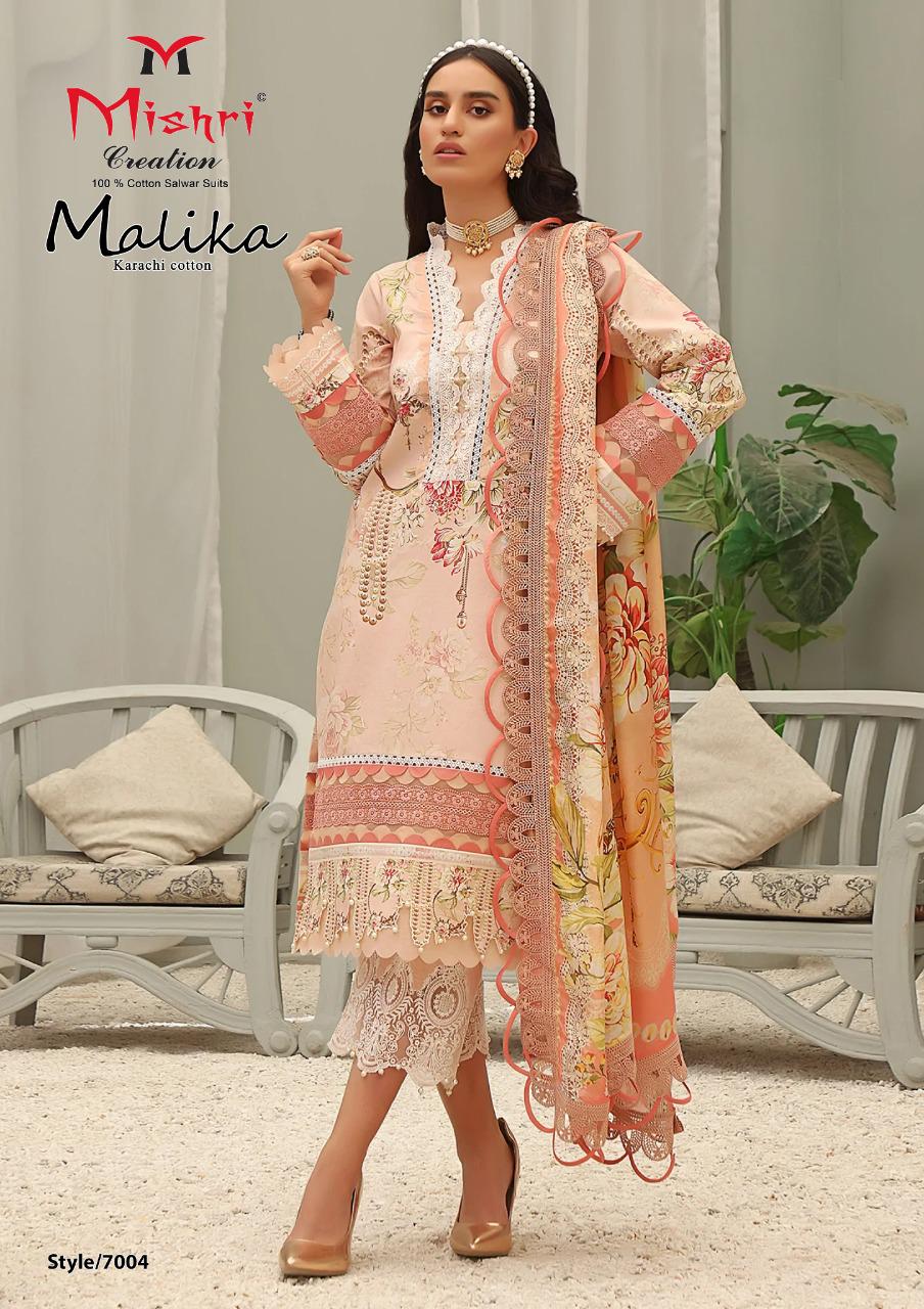 Mishri Creation Mallika Vol 7 Cotton Karachi Style Print Suits Wholesaler Surat