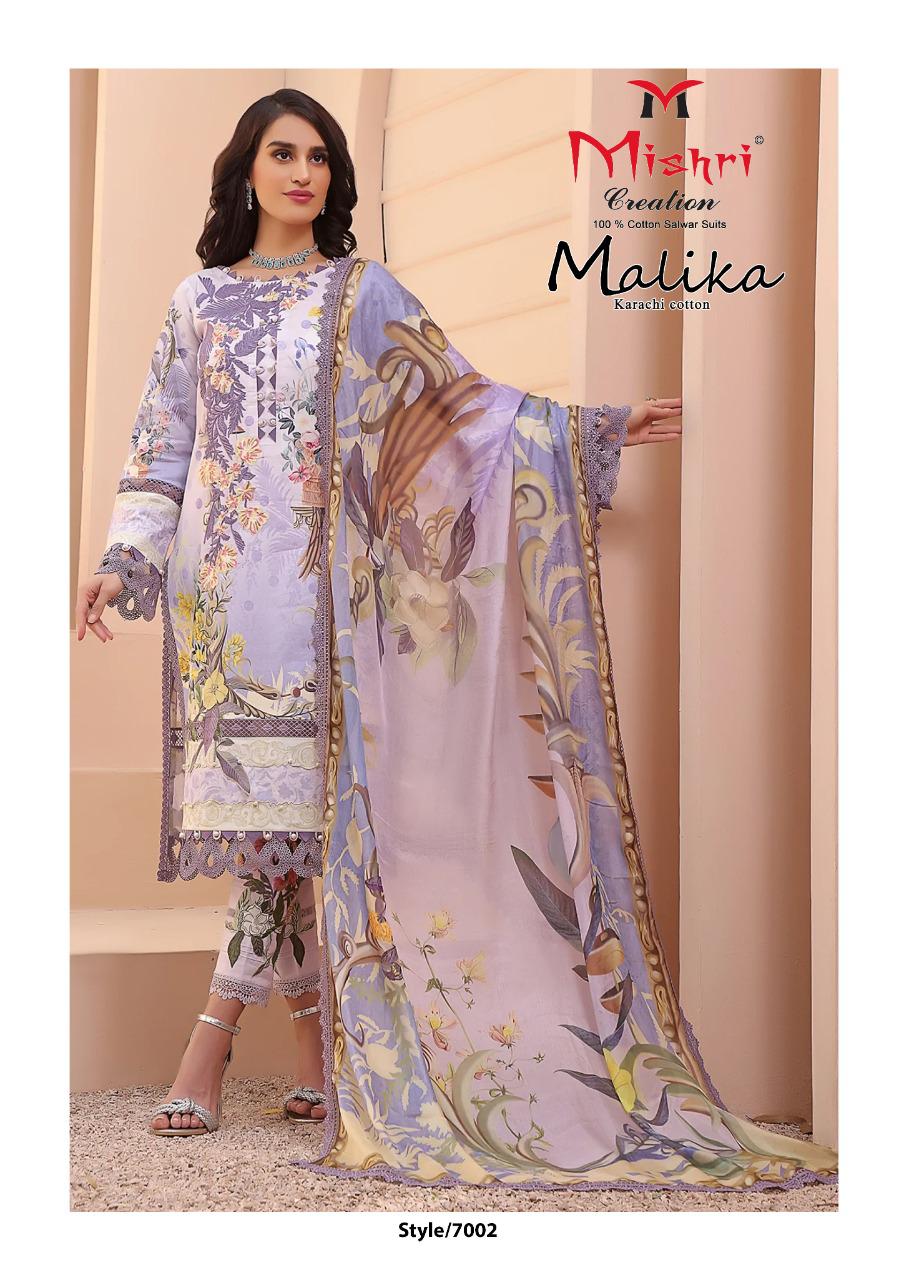 Mishri Creation Mallika Vol 7 Cotton Karachi Style Print Suits Wholesaler Surat