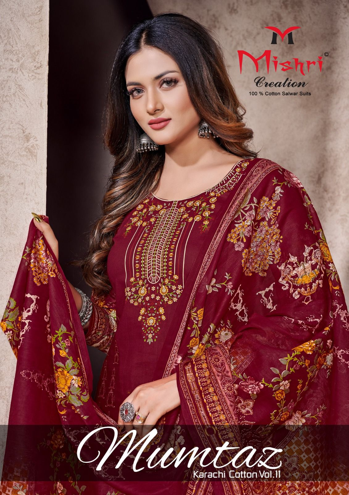 Mishri Creation Mumtaz Vol 11 Cotton Karachi Style Print Suits Wholesaler Surat