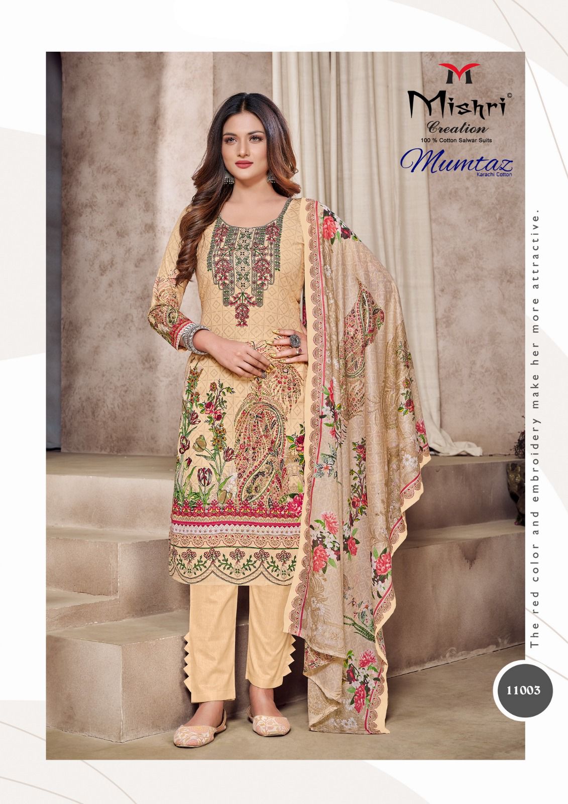 Mishri Creation Mumtaz Vol 11 Cotton Karachi Style Print Suits Wholesaler Surat