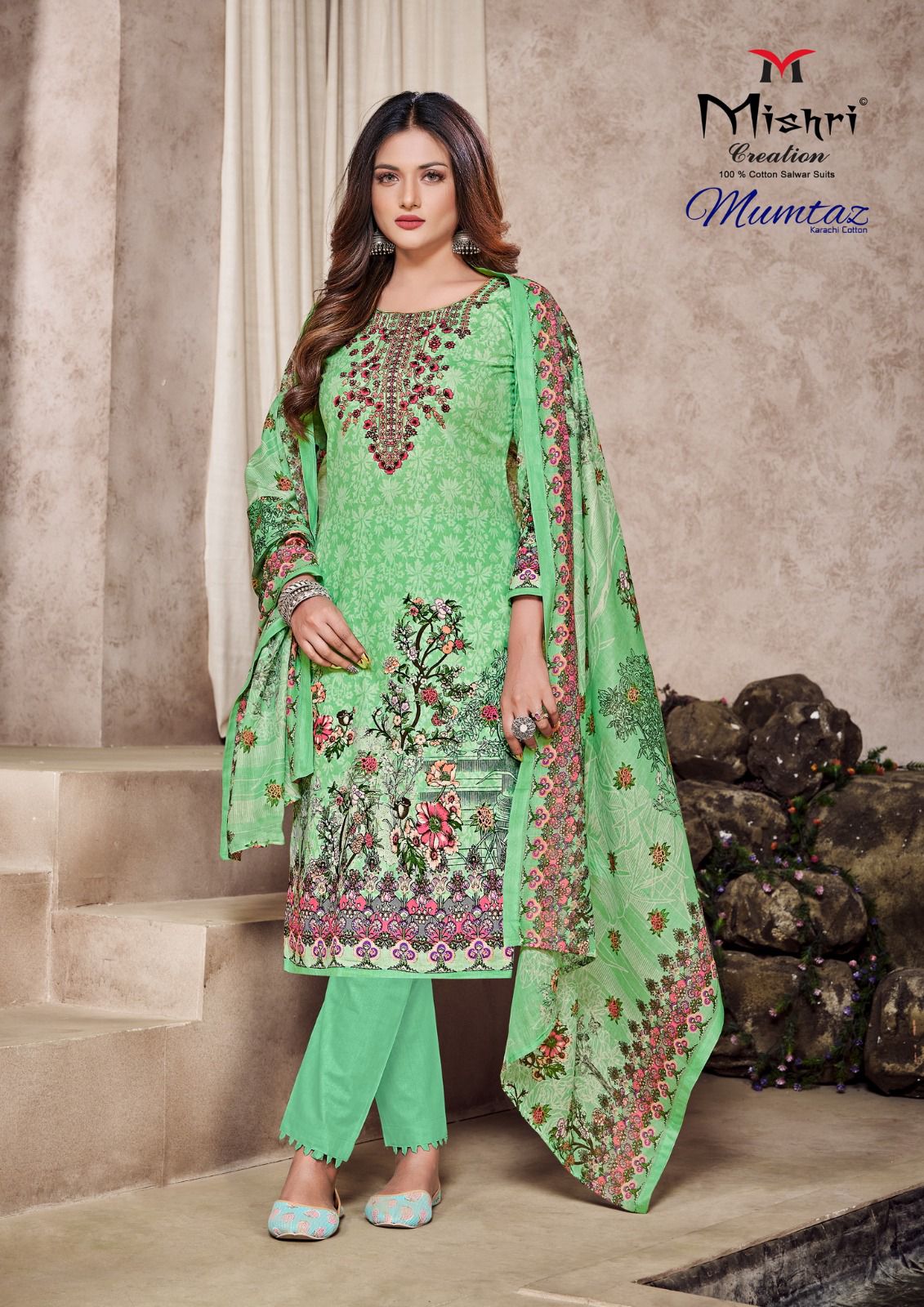 Mishri Creation Mumtaz Vol 11 Cotton Karachi Style Print Suits Wholesaler Surat