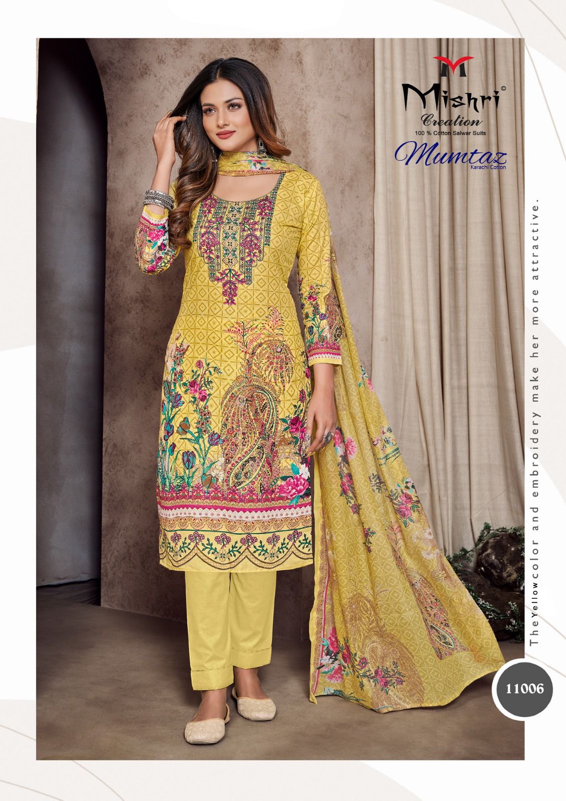 Mishri Creation Mumtaz Vol 11 Cotton Karachi Style Print Suits Wholesaler Surat