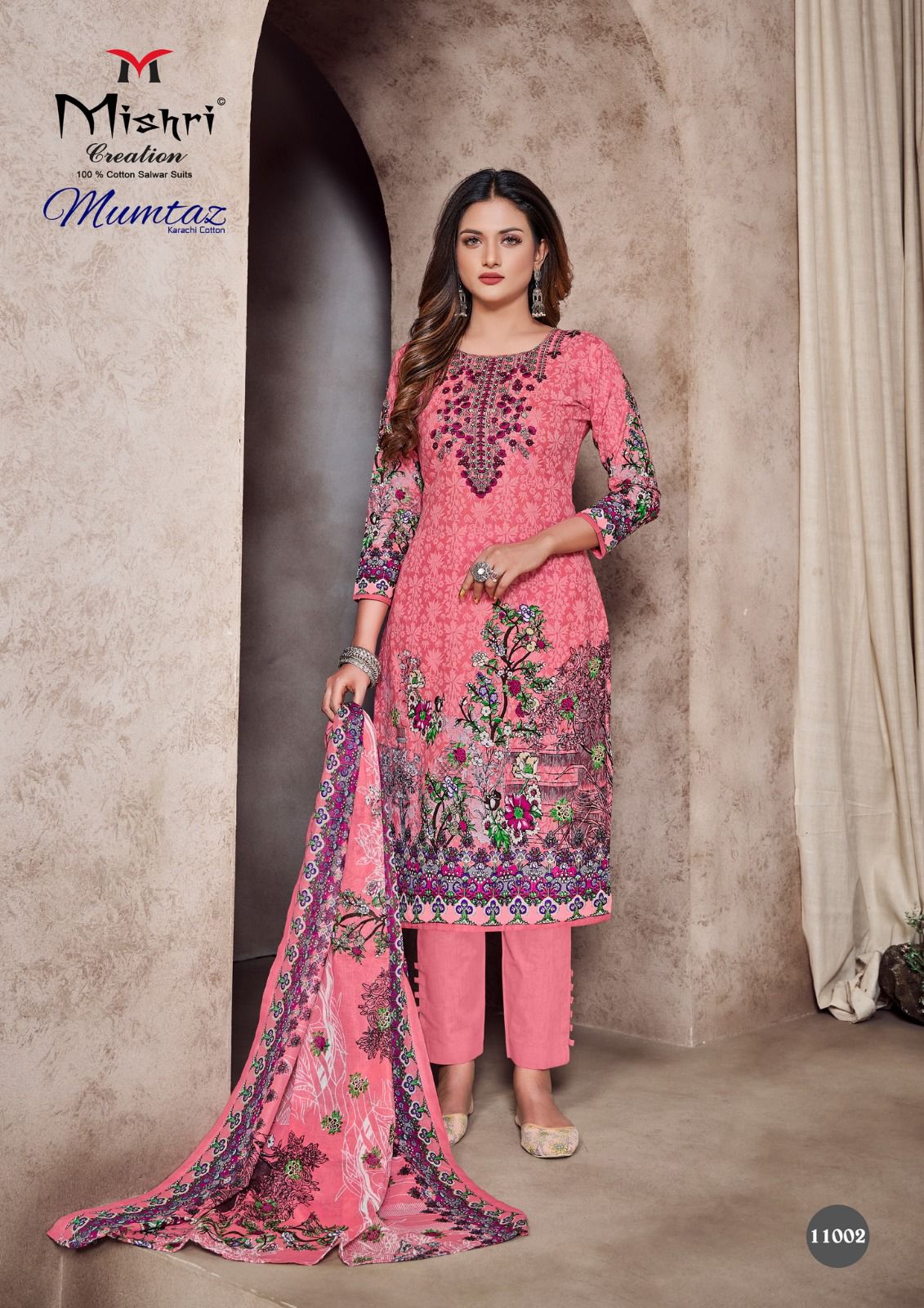 Mishri Creation Mumtaz Vol 11 Cotton Karachi Style Print Suits Wholesaler Surat