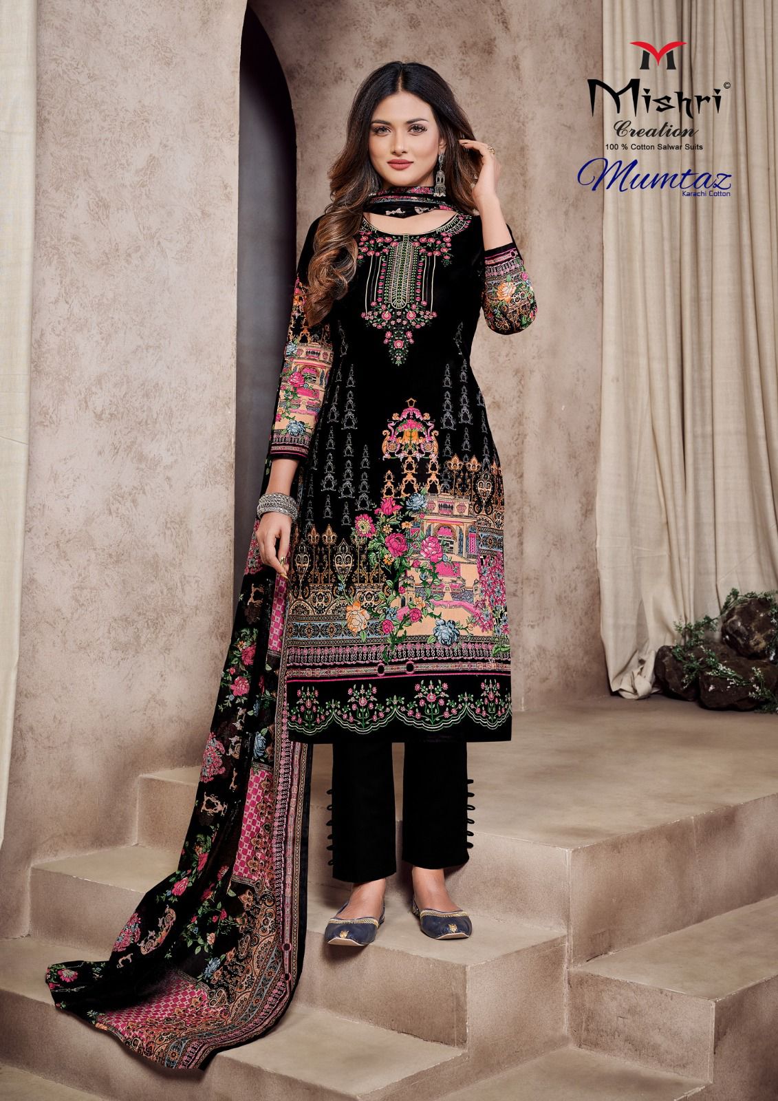 Mishri Creation Mumtaz Vol 11 Cotton Karachi Style Print Suits Wholesaler Surat
