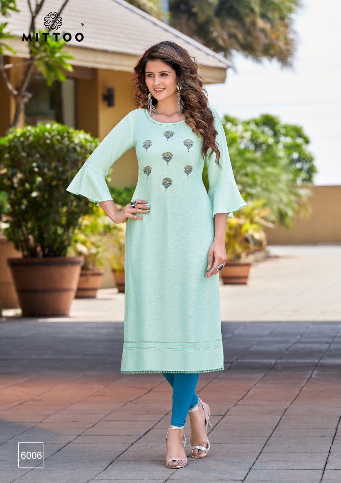 Mittoo Rihana Rayon Fancy Designer Straight Pattern Kurtis Wholesaler Surat