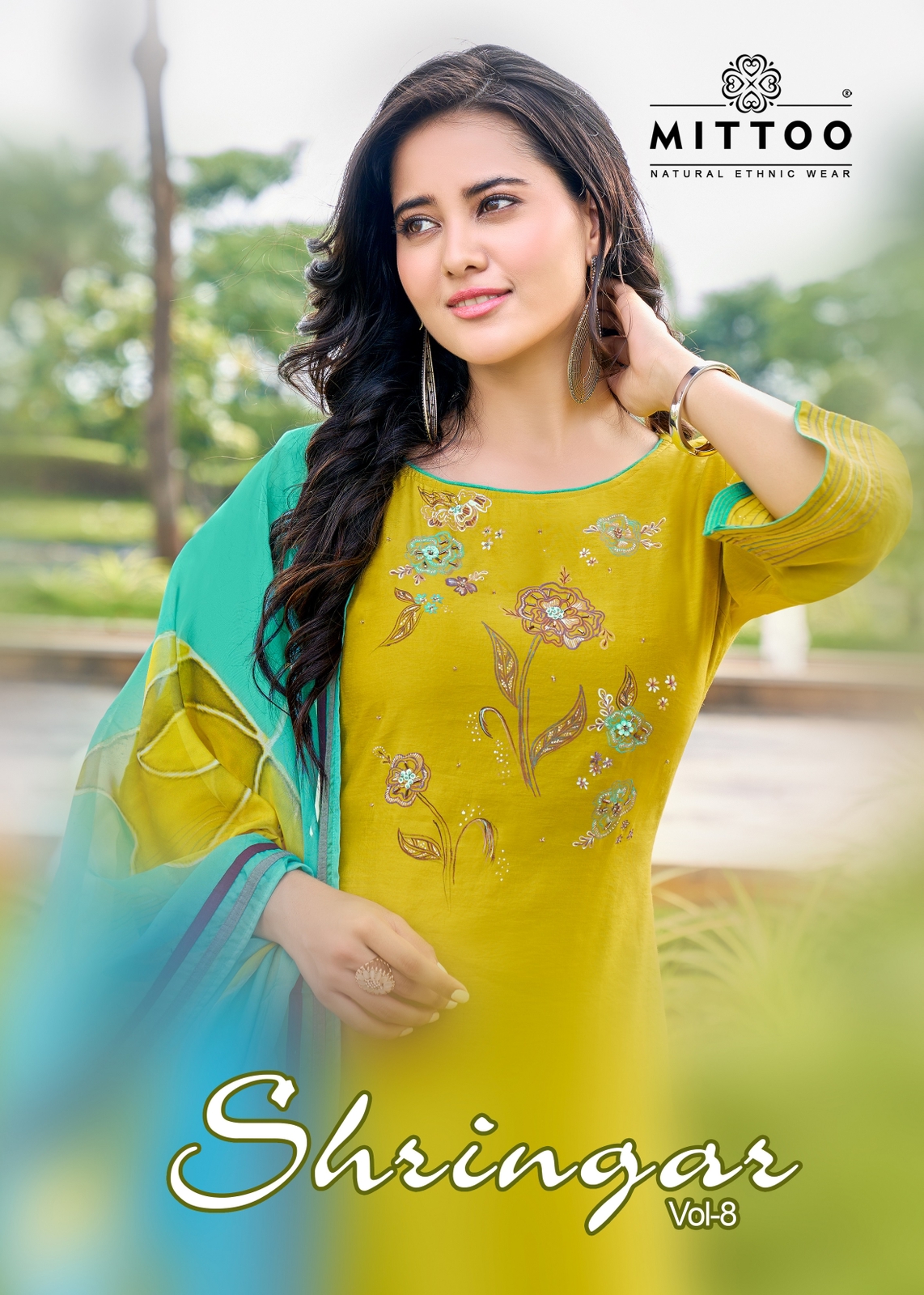 Mittoo Shringar Vol 8 Viscose Fancy Hand Work Designer Kurti Combo Set Wholesaler Surat