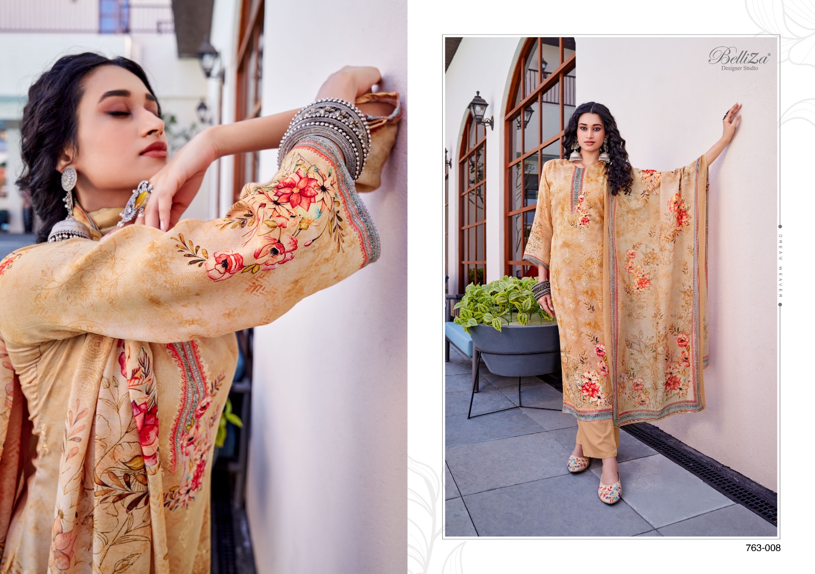 BELLIZA DESIGNER STUDIO AUTOGRAPH COTTON DESIGNER  SUIT