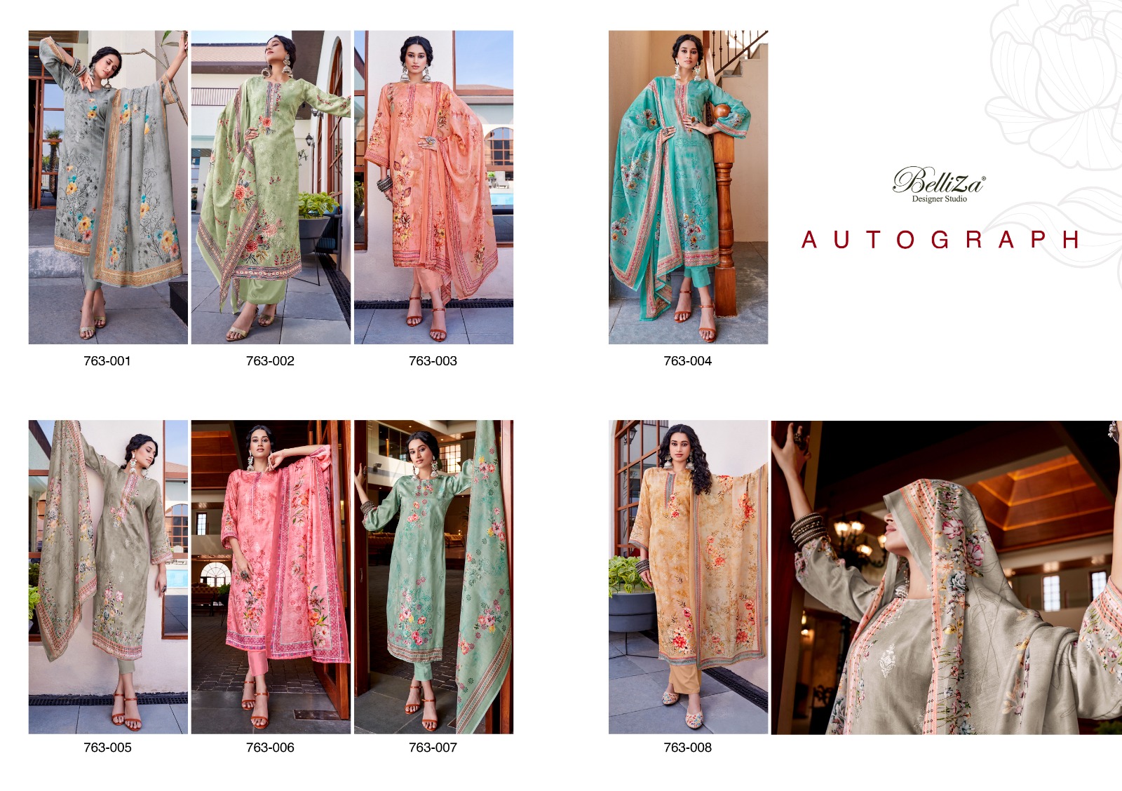 BELLIZA DESIGNER STUDIO AUTOGRAPH COTTON DESIGNER  SUIT