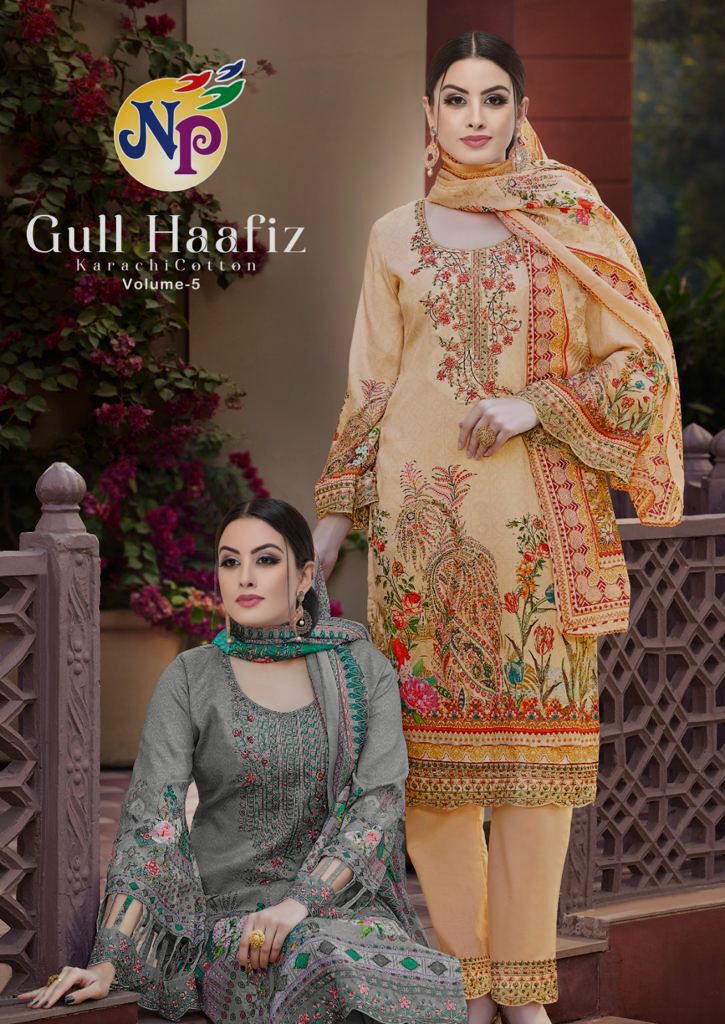 Nand Gopal Gull Haafiz Vol 5 Pure Cotton Printed Salwar Suits Wholesaler Surat