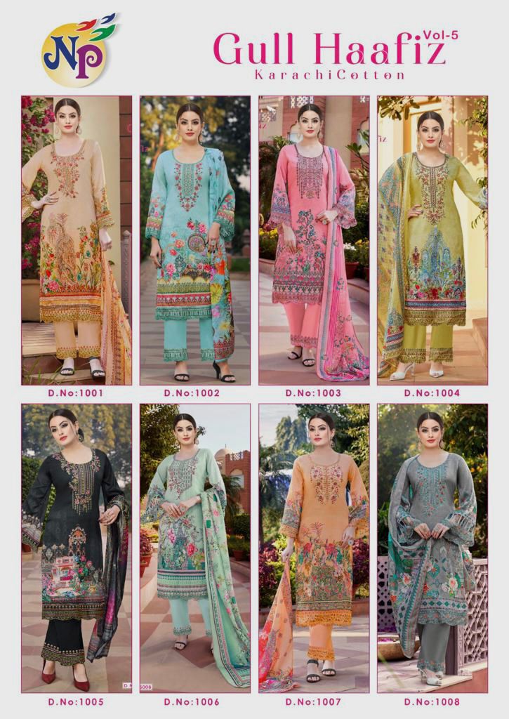 Nand Gopal Gull Haafiz Vol 5 Pure Cotton Printed Salwar Suits Wholesaler Surat