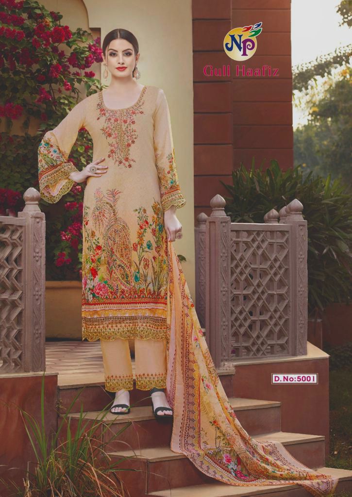 Nand Gopal Gull Haafiz Vol 5 Pure Cotton Printed Salwar Suits Wholesaler Surat