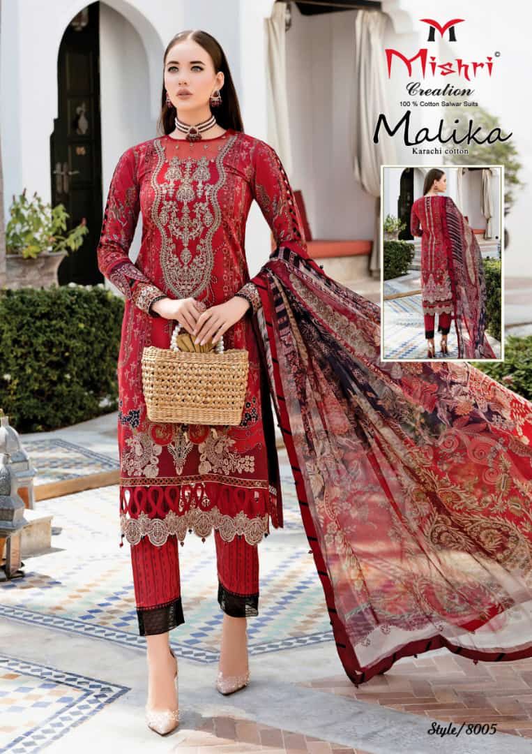 Mishri Creation Mallika Vol 8 Printed Cotton Salwar Suits Wholesaler Surat