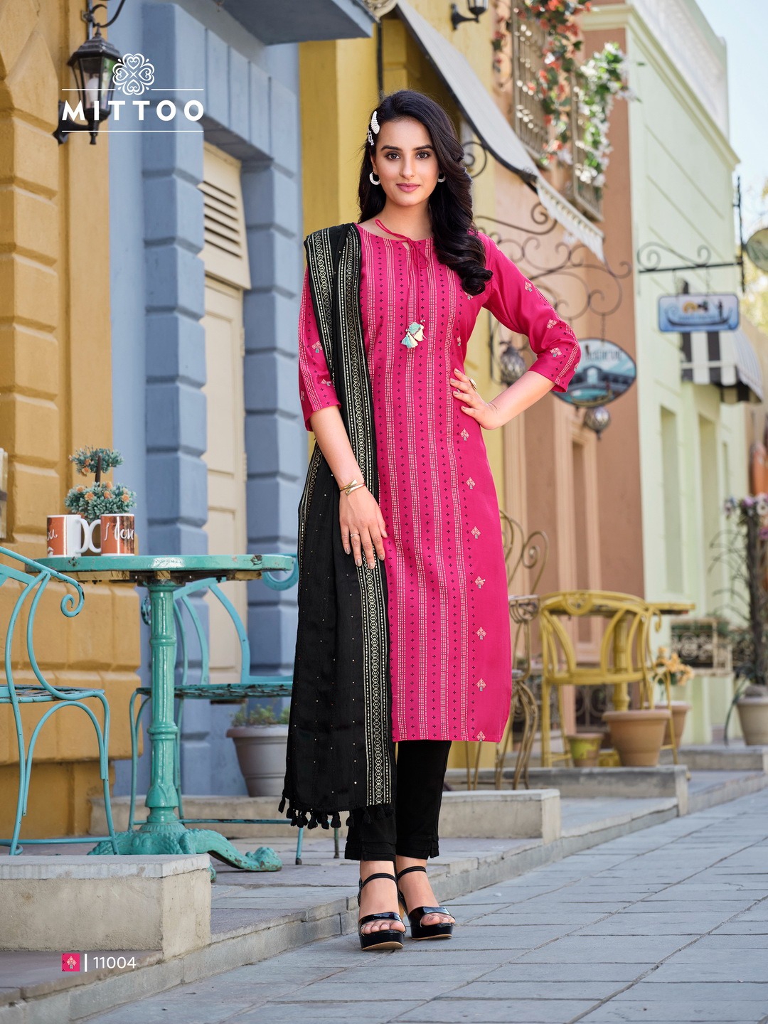 MITTOO SELINA FANCY KURTI COMBO SET 