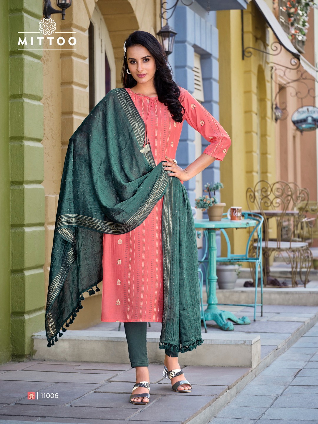 MITTOO SELINA FANCY KURTI COMBO SET 
