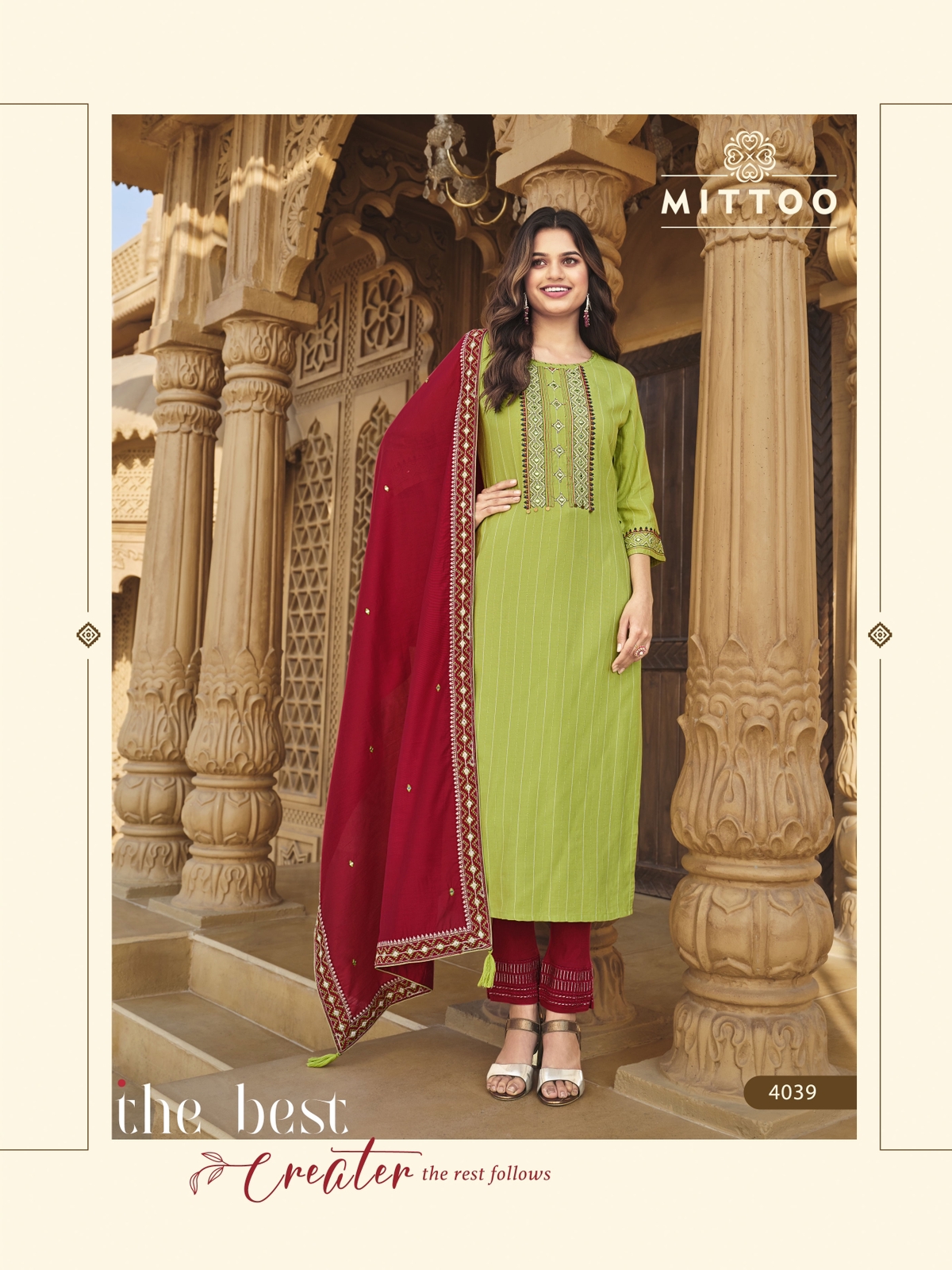 Mittoo Kohinoor Vol 2 Rayon Fancy Hand Works Kurti Combo Set Wholesaler Surat