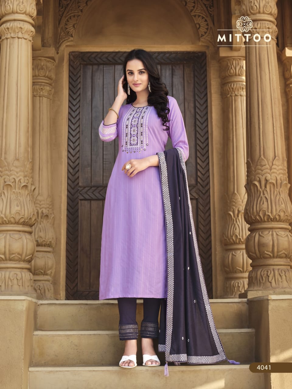 Mittoo Kohinoor Vol 2 Rayon Fancy Hand Works Kurti Combo Set Wholesaler Surat