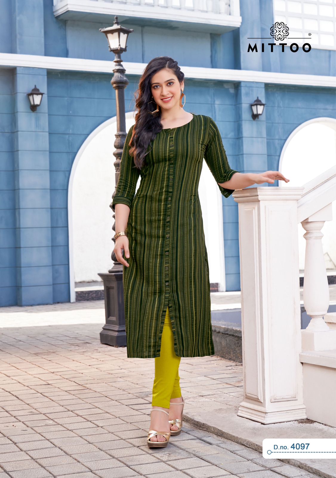 Mittoo Mohini Vol 13 Weaving Strips Fancy Kurti With Pant At Wholesale Rate Surat