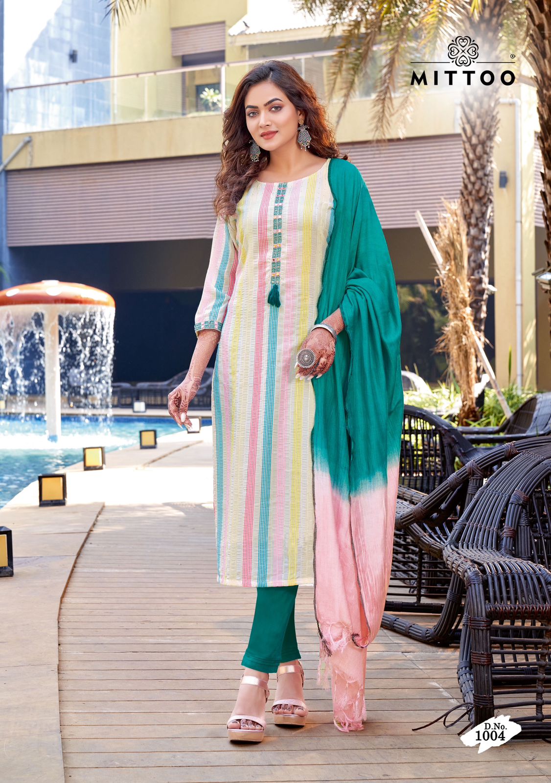 Mittoo Raashi Muslin Digital Print Designer Fancy Kurti Combo Set Wholesaler Surat