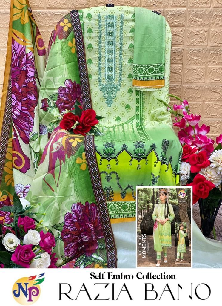 Nand Gopal Razia Bano Lawn Cotton Printed With Exclusive Neck Embroidery Salwar Suits Wholesaler Surat