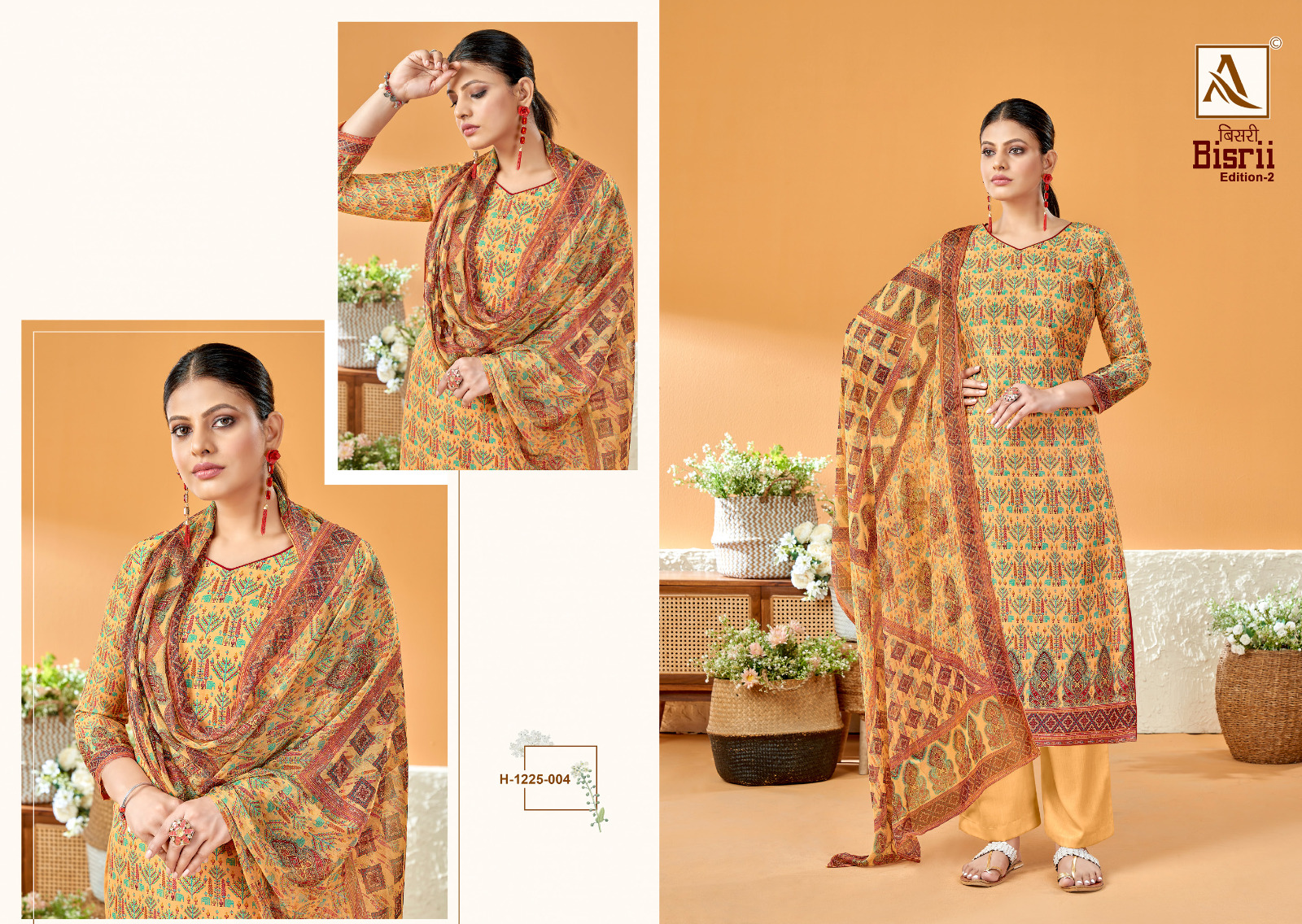 ALOK SUITS BISRII VOL 2 JAM COTTON SUIT