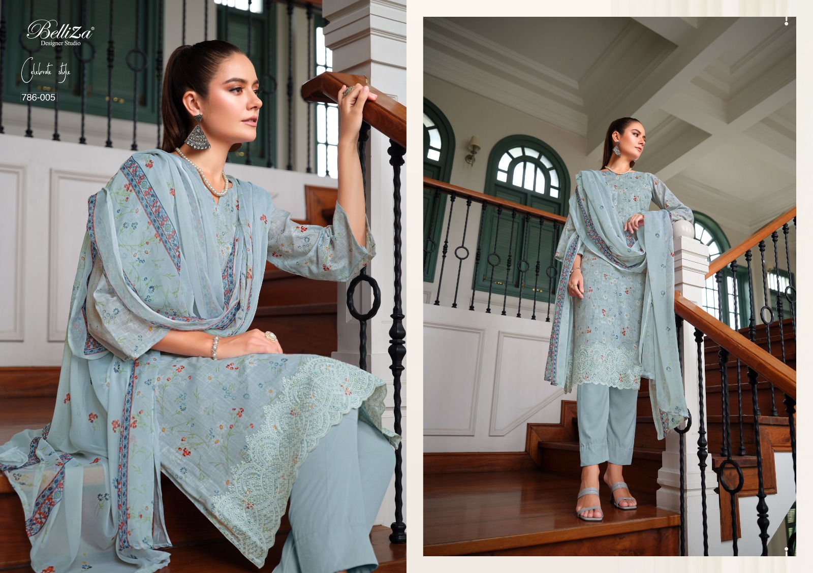 BELLIZA DESIGNER STUDIO FLORENCE LINEN COTTON SUIT