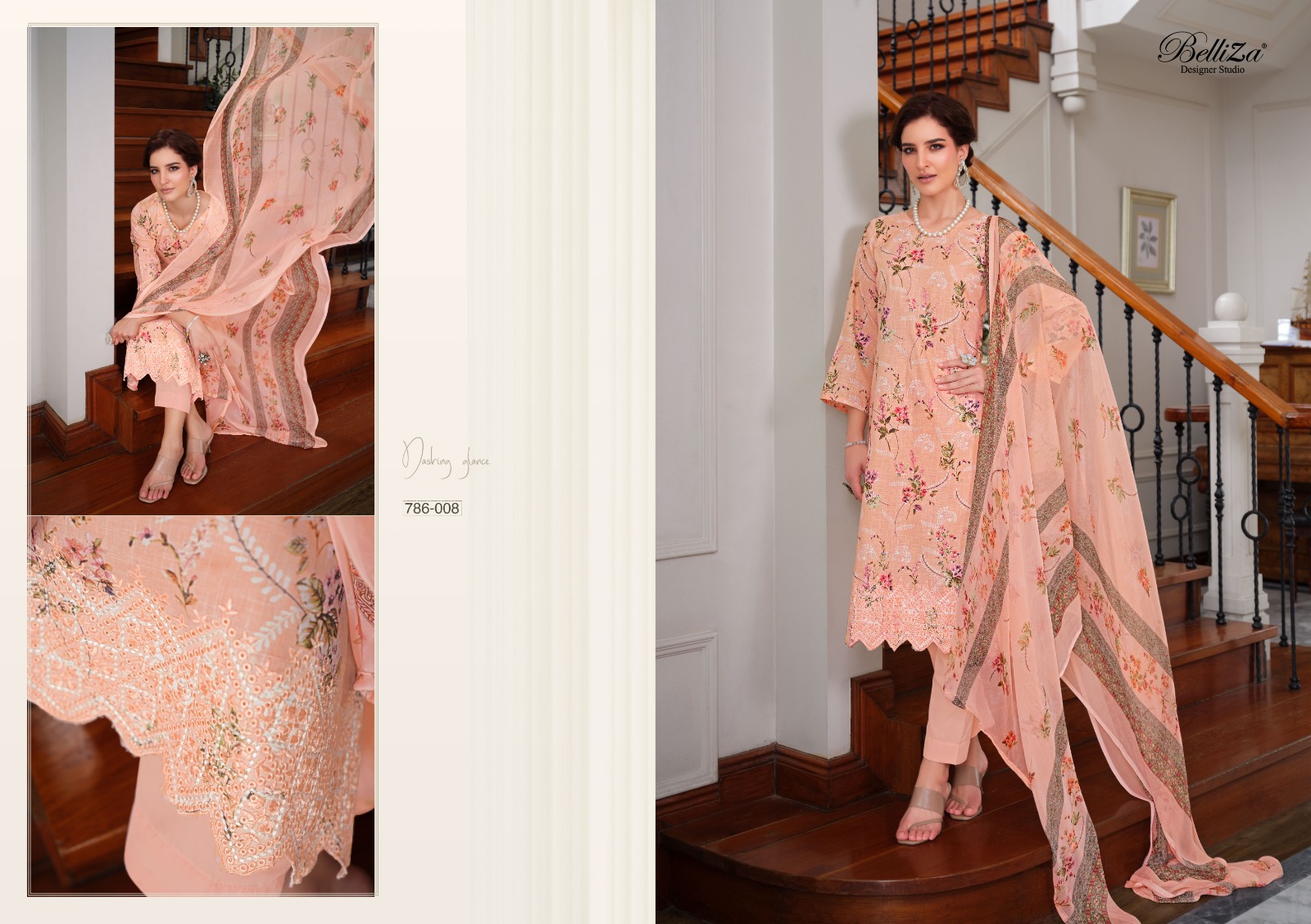 BELLIZA DESIGNER STUDIO FLORENCE LINEN COTTON SUIT