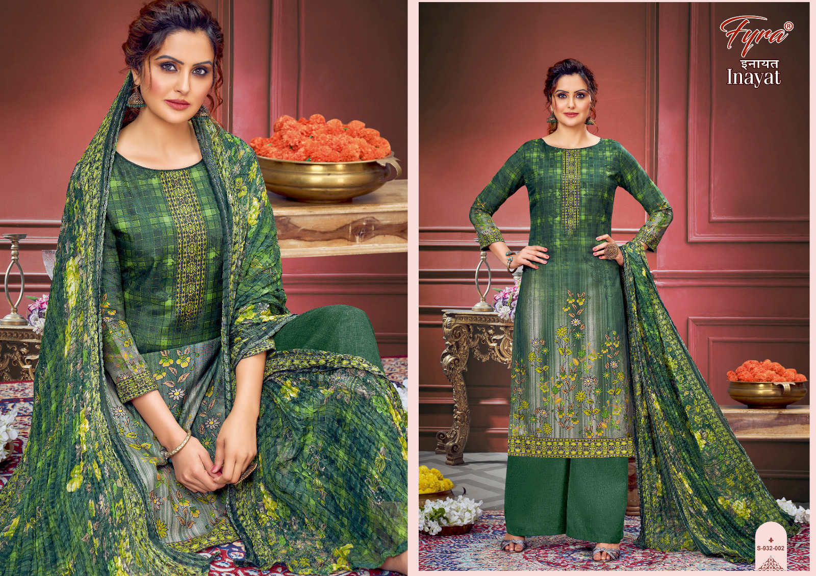 FYRA DESIGNING HUB INAYAT MUSLIN DIGITAL PRINT DRESS
