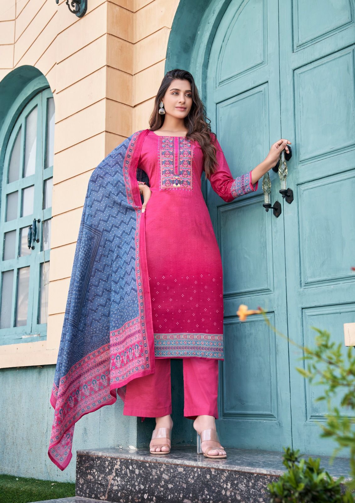 Yashika Trends Naishaa Secession Vol 3 Cotton Embroidery Designer Salwar Suits Wholesaler Surat