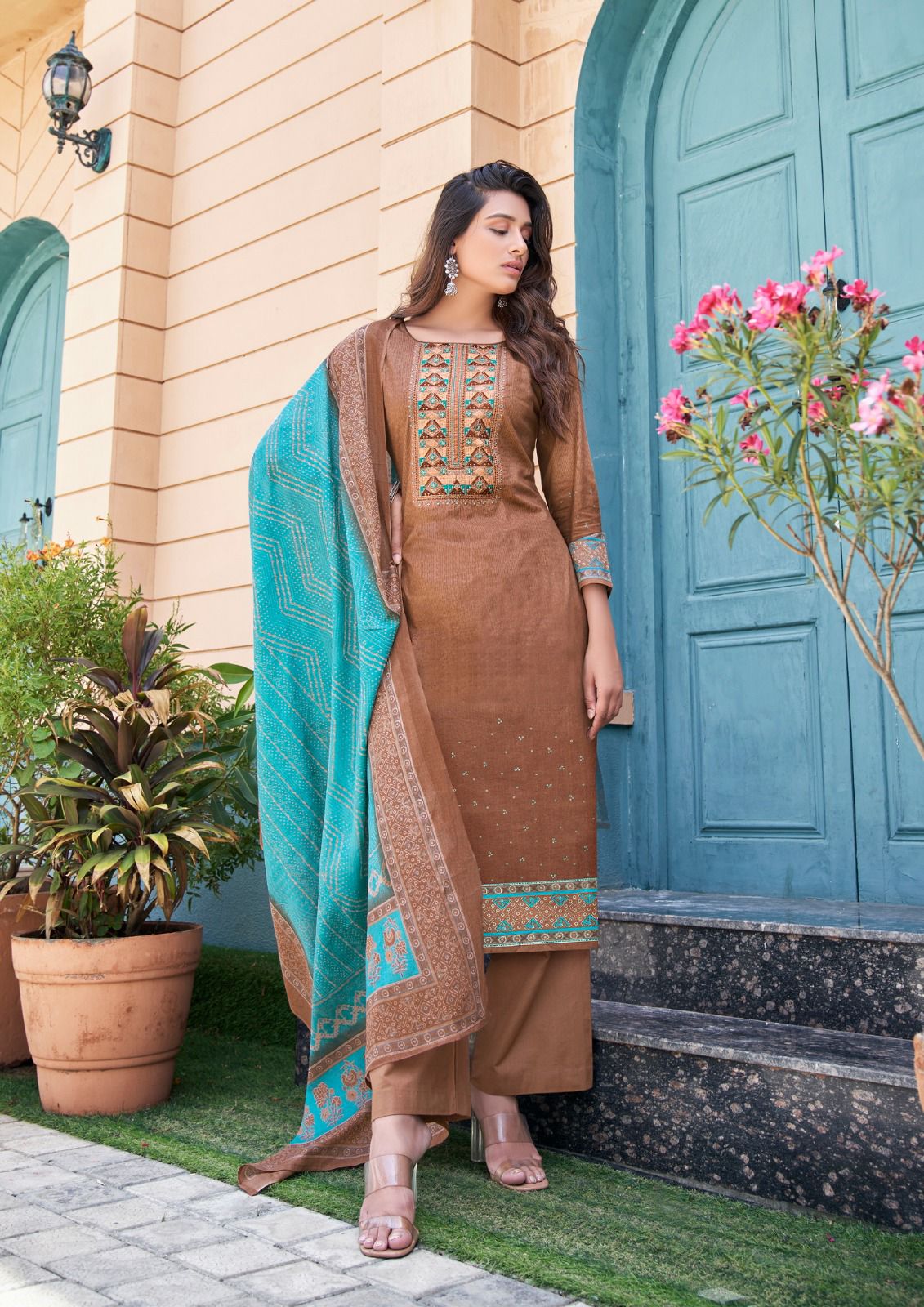Yashika Trends Naishaa Secession Vol 3 Cotton Embroidery Designer Salwar Suits Wholesaler Surat