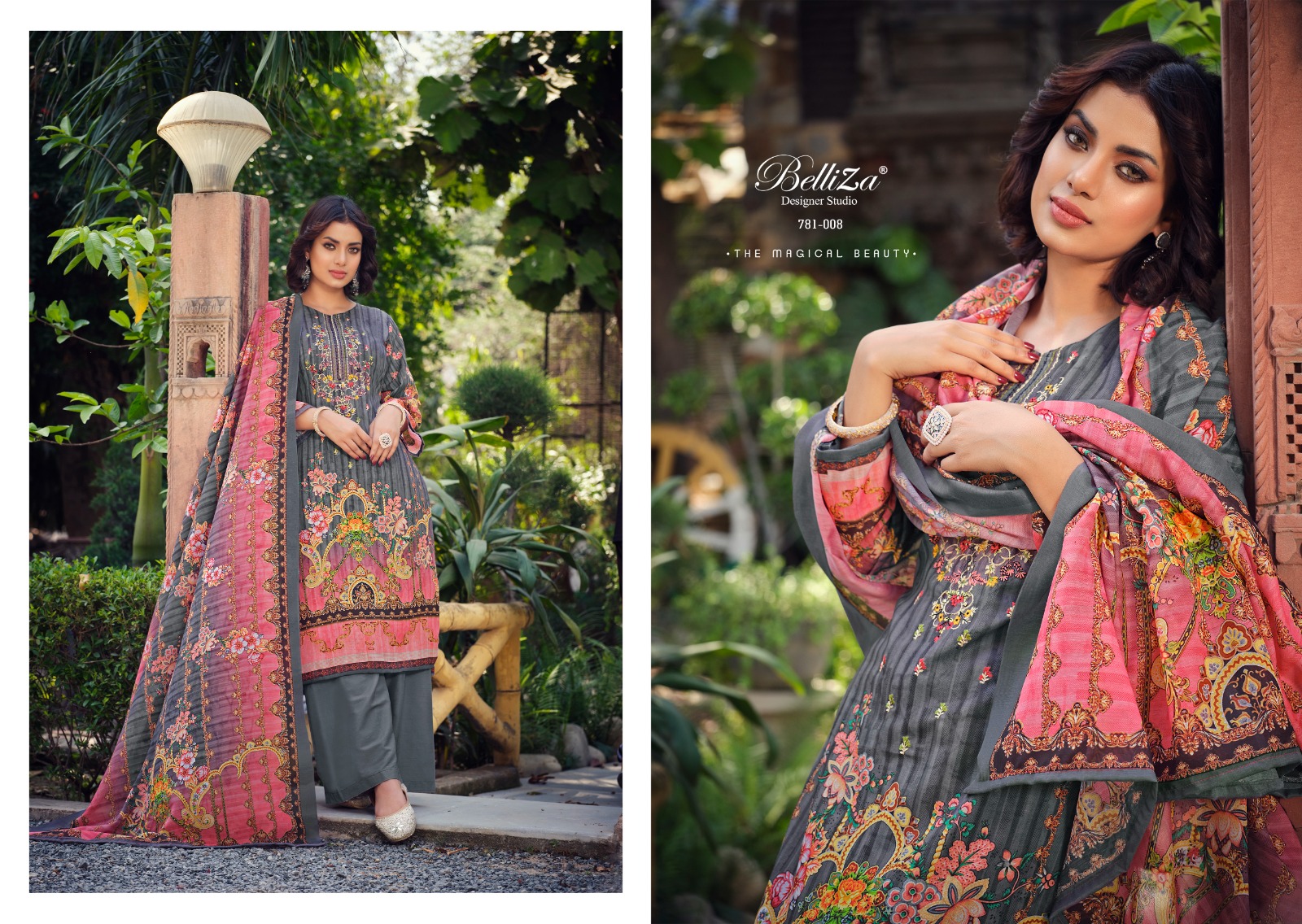 BELLIZA DESIGNER STUDIO ZIANA VOL 2 COTTON FANCY WORK SUIT