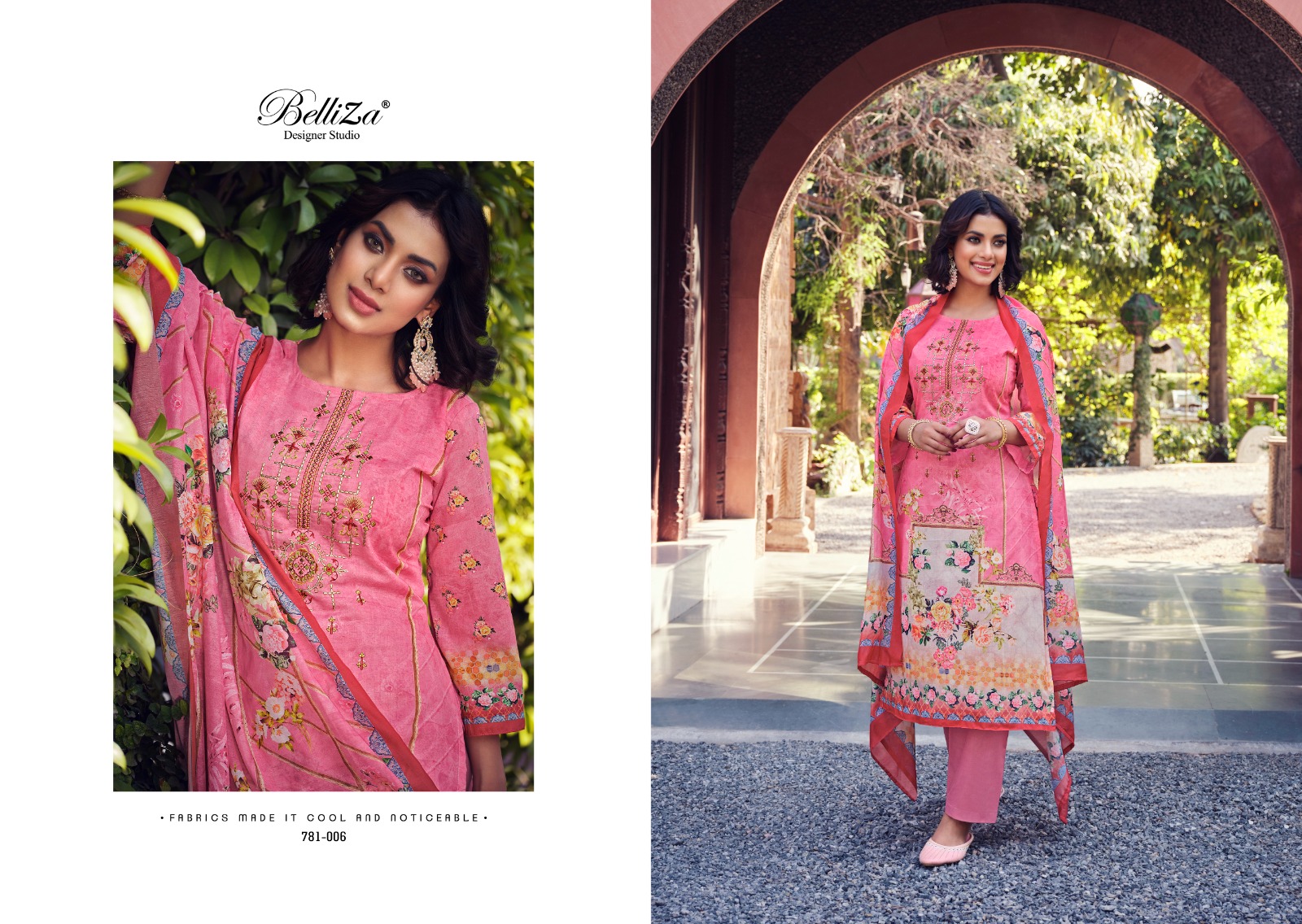 BELLIZA DESIGNER STUDIO ZIANA VOL 2 COTTON FANCY WORK SUIT