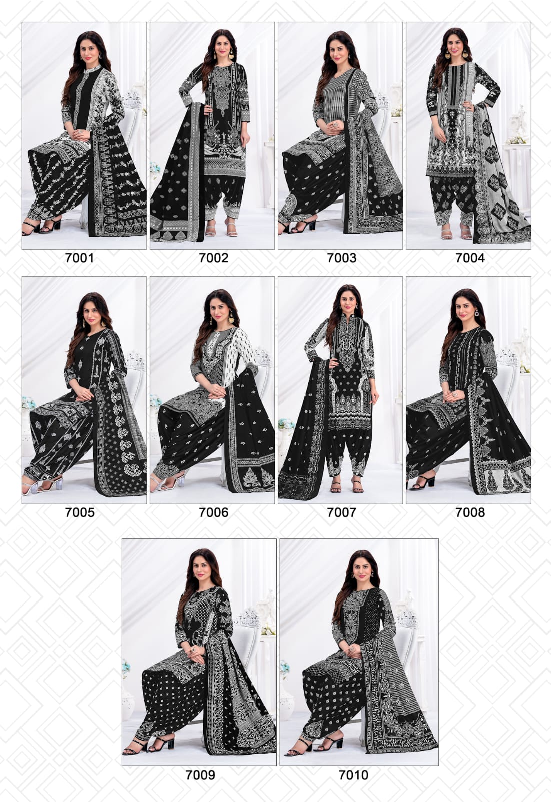JT BLACK BEAUTY VOL 7 COTTON PRINTED DRESS