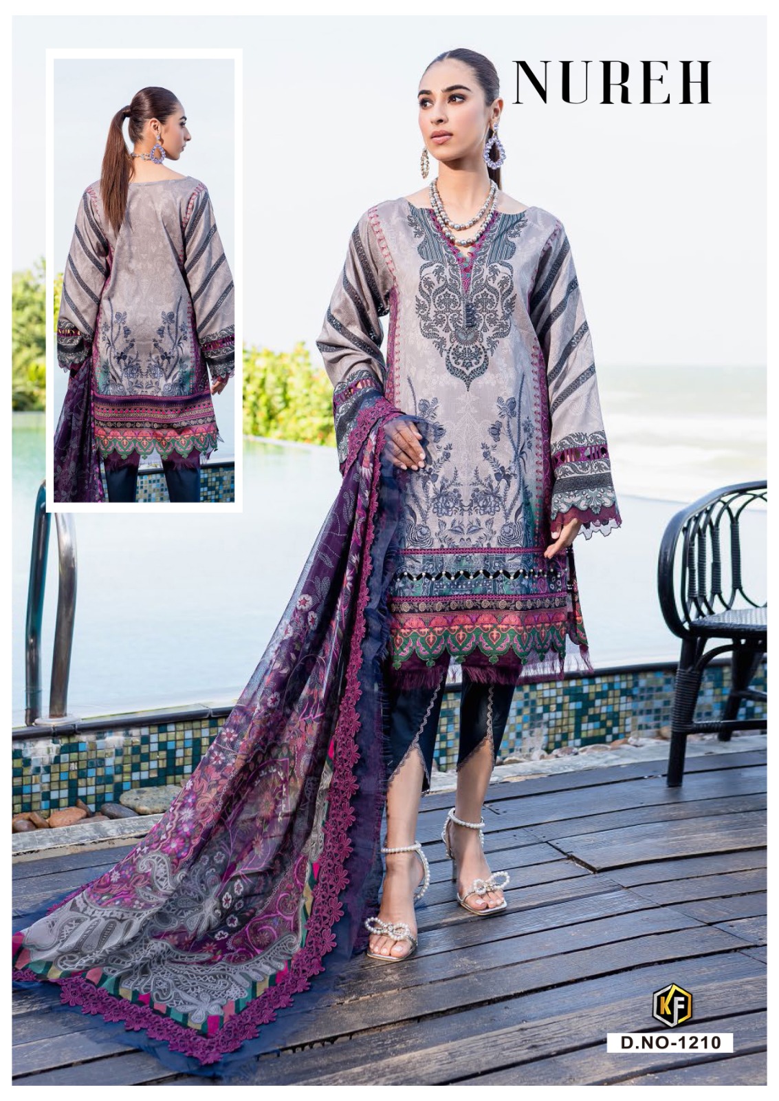 KEVAL FAB NUREH VOL 12 COTTON SUIT