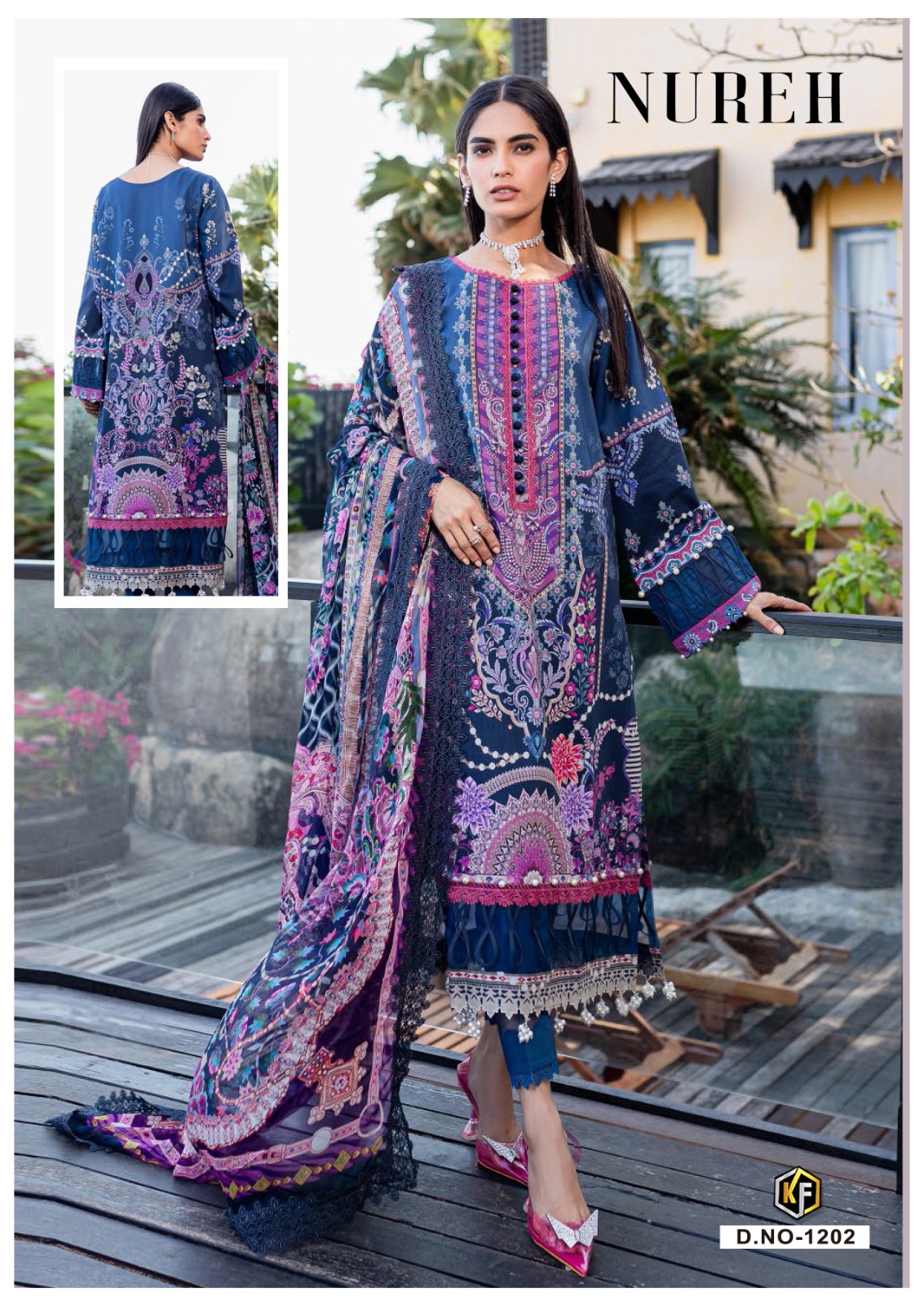 KEVAL FAB NUREH VOL 12 COTTON SUIT
