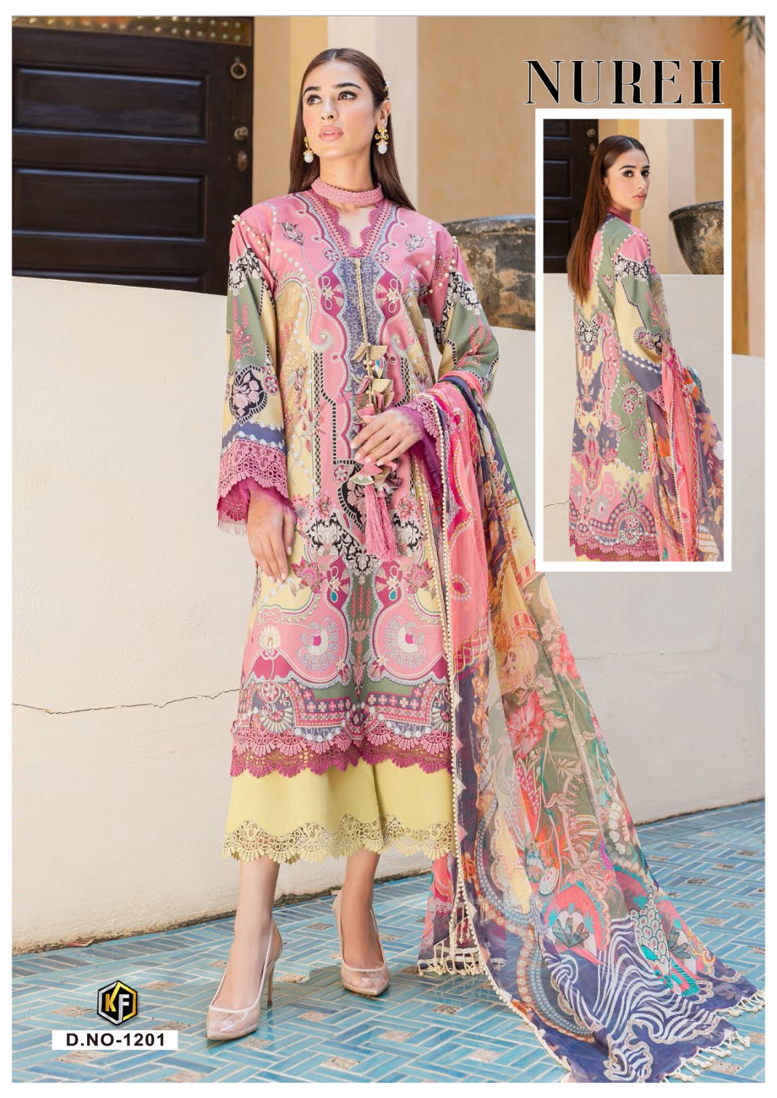 KEVAL FAB NUREH VOL 12 COTTON SUIT
