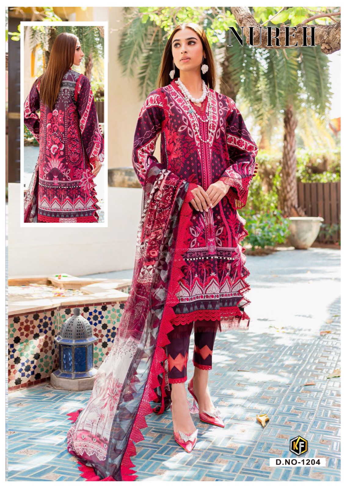 KEVAL FAB NUREH VOL 12 COTTON SUIT