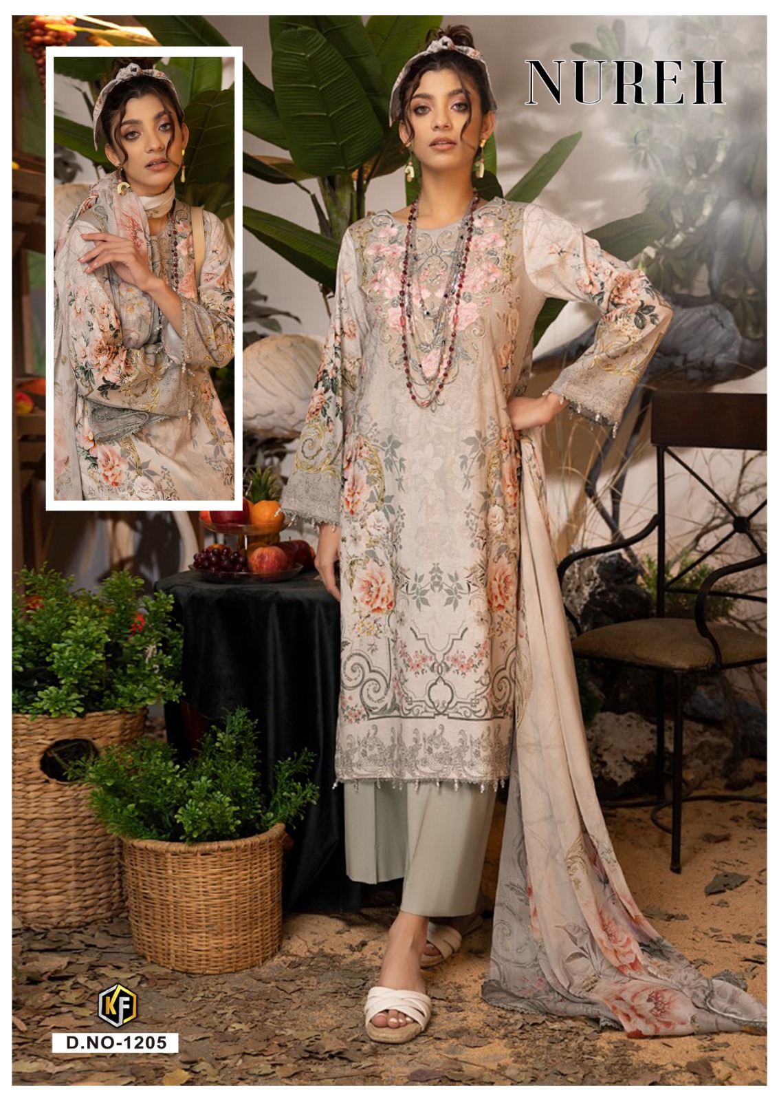 KEVAL FAB NUREH VOL 12 COTTON SUIT