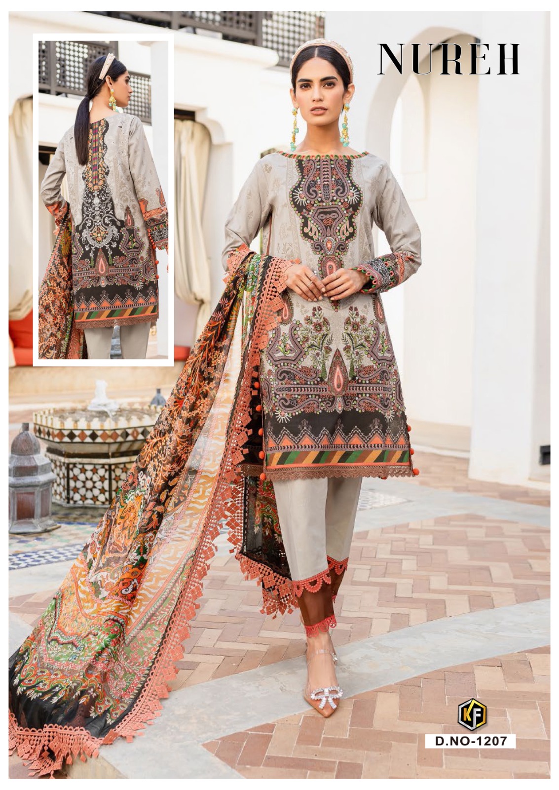 KEVAL FAB NUREH VOL 12 COTTON SUIT