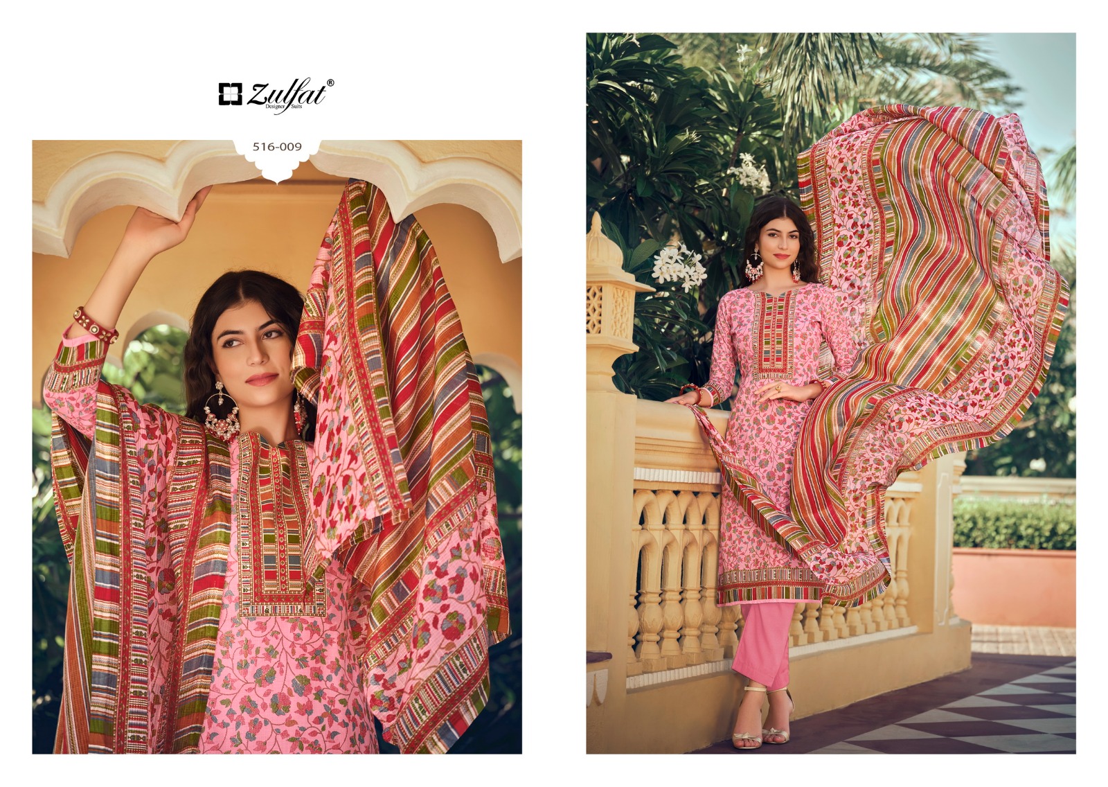 Zulfat Designer Suits Meera Cotton Fancy Designer Print Salwar Suits Wholesaler Surat