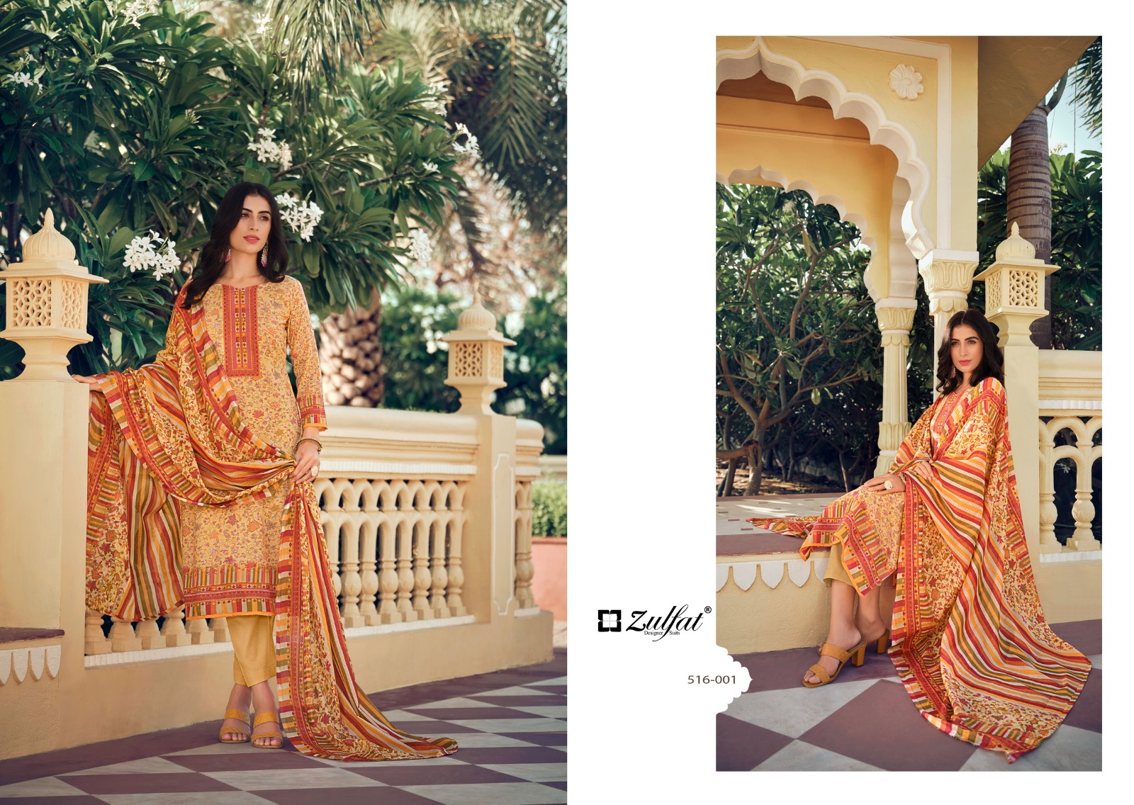 Zulfat Designer Suits Meera Cotton Fancy Designer Print Salwar Suits Wholesaler Surat
