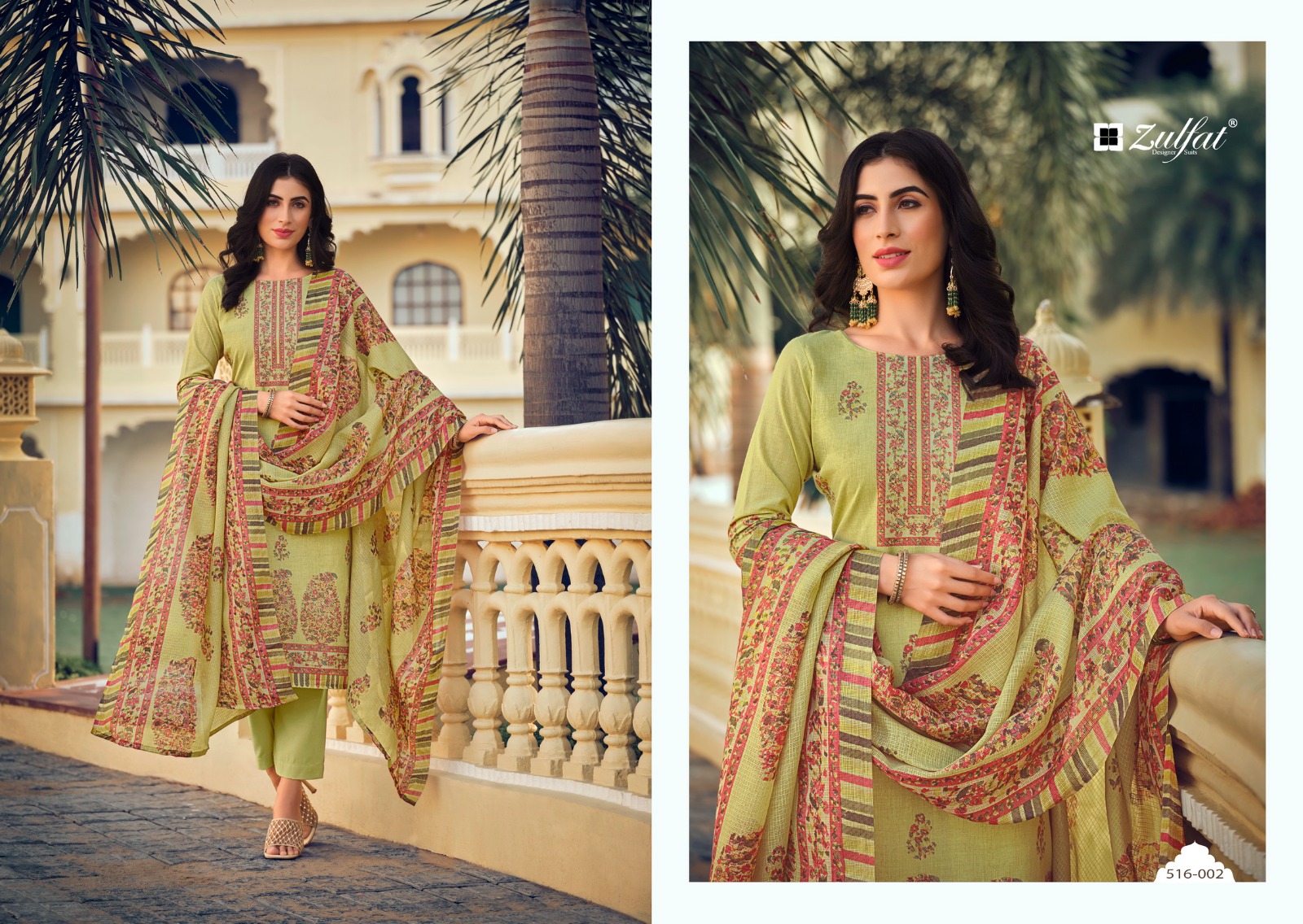 Zulfat Designer Suits Meera Cotton Fancy Designer Print Salwar Suits Wholesaler Surat
