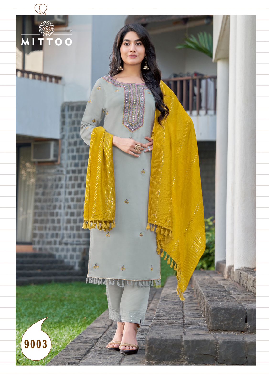 Mittoo Mosam Viscose Weaving Fancy Embroidery Designer Kurti With Pant & Dupatta Combo Wholesaler Surat