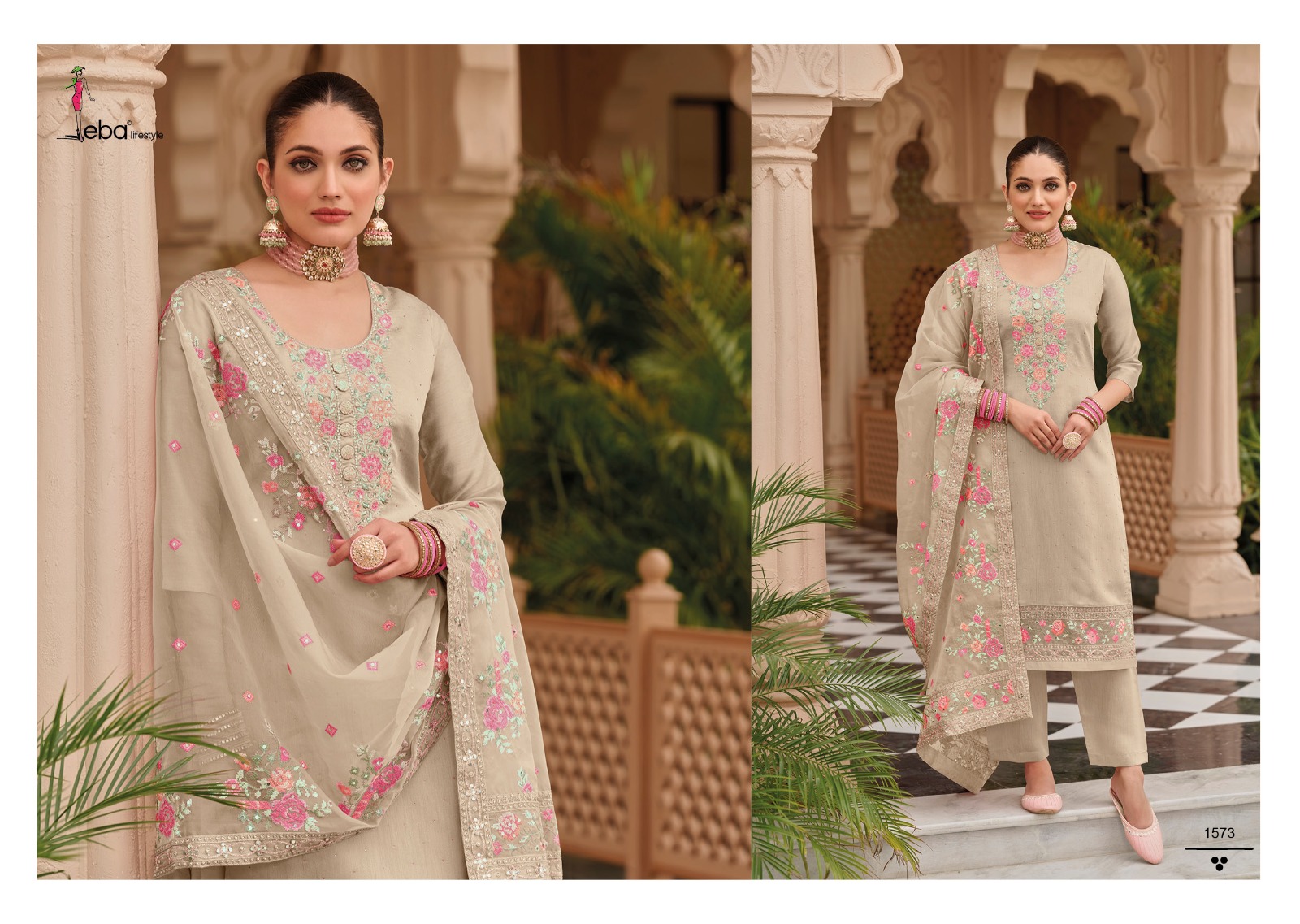 Eba Lifestyle Nyra Vol 7 Viscose Silk With Heavy Embroidery Designer Festive Wear Suits Wholesaler Surat