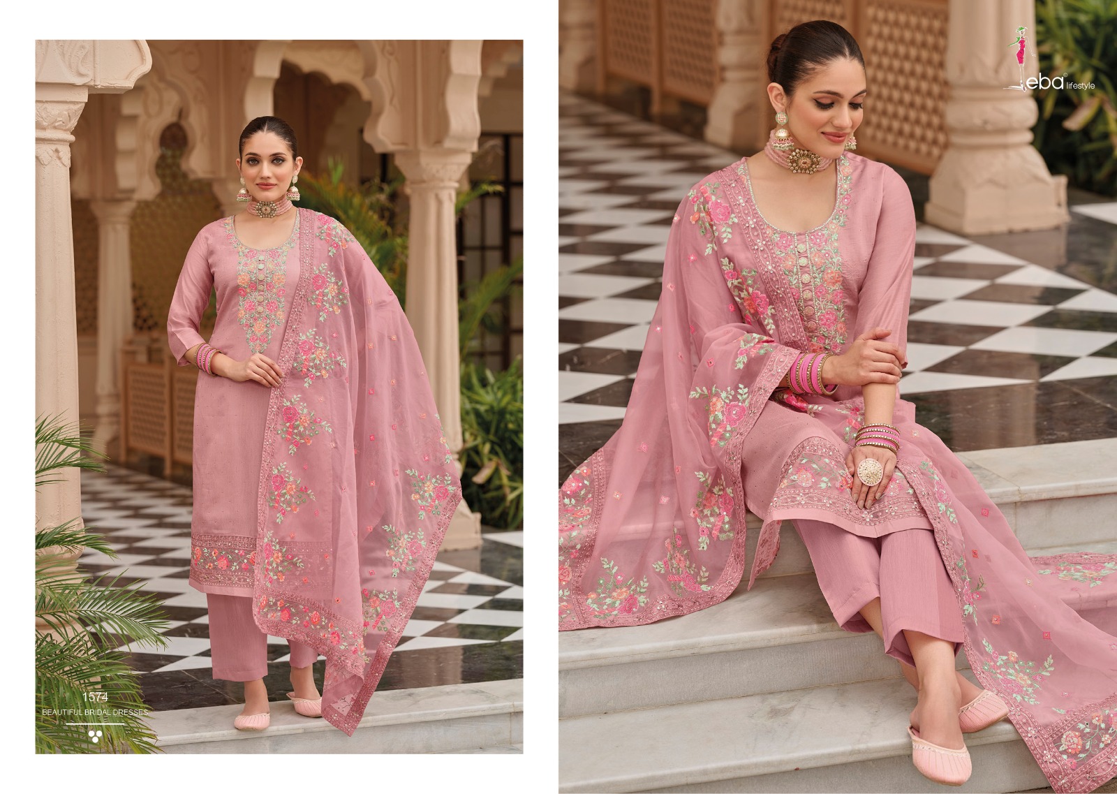Eba Lifestyle Nyra Vol 7 Viscose Silk With Heavy Embroidery Designer Festive Wear Suits Wholesaler Surat